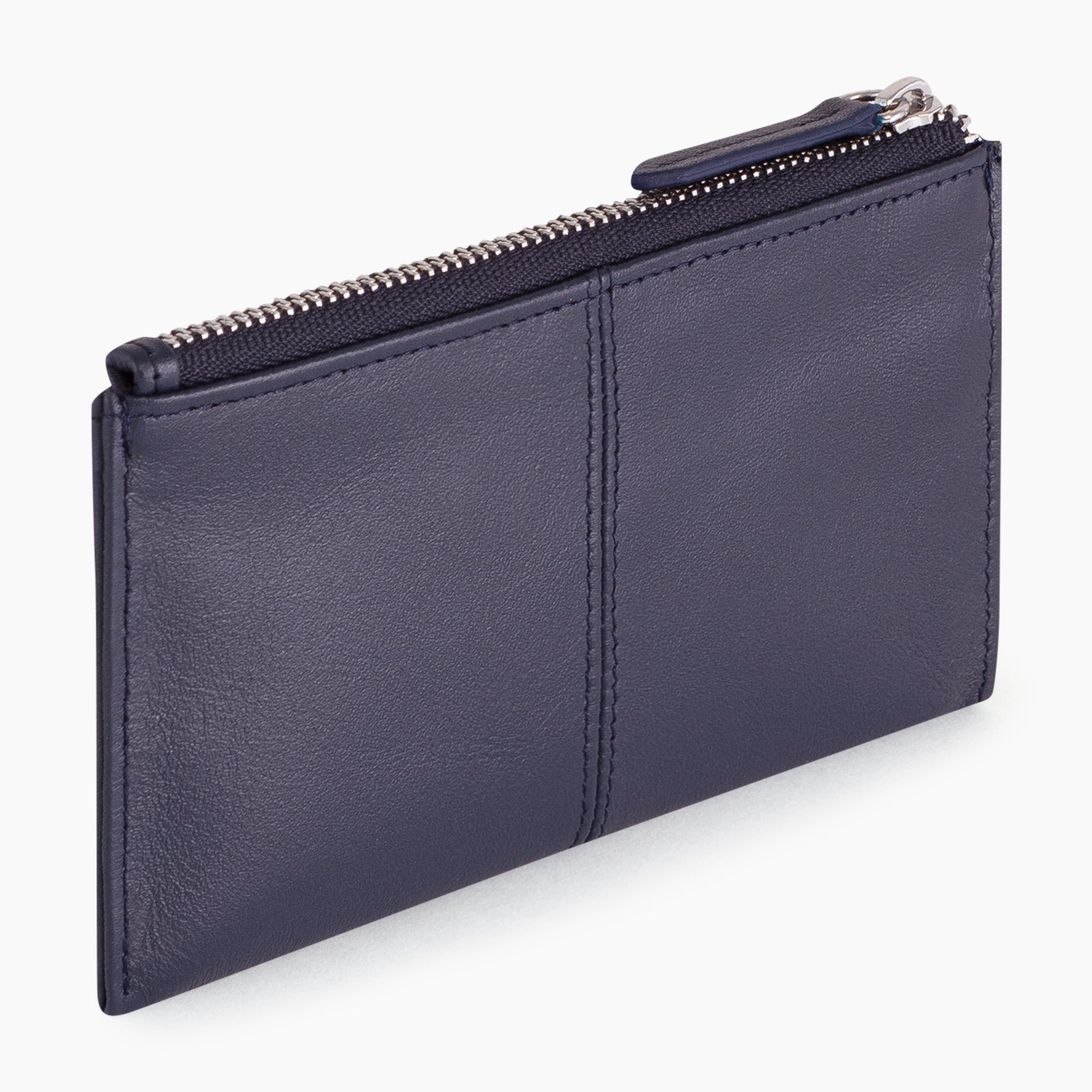 Charlotte smooth leather zip key case