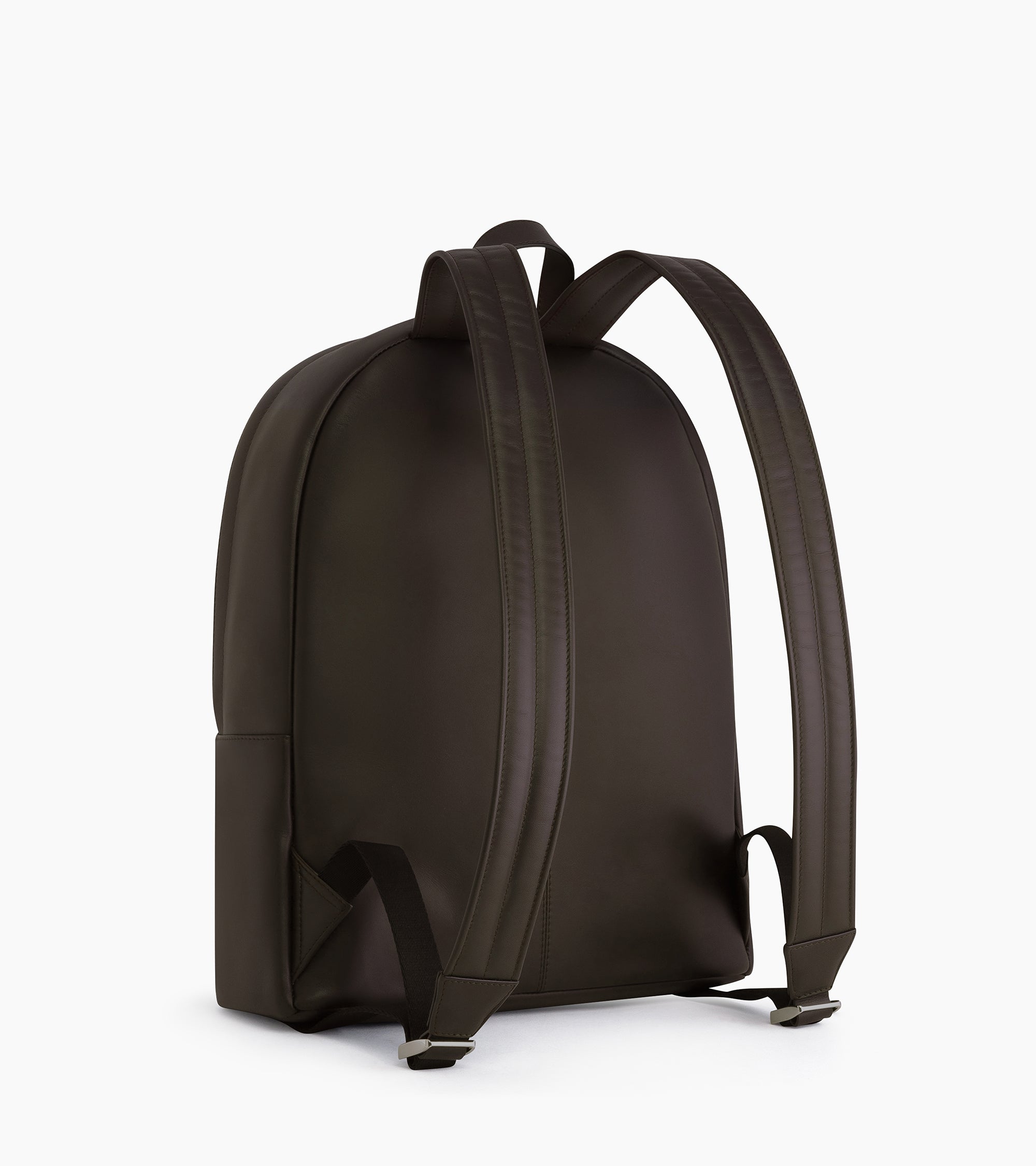 Albert zipped backpack in smooth leather