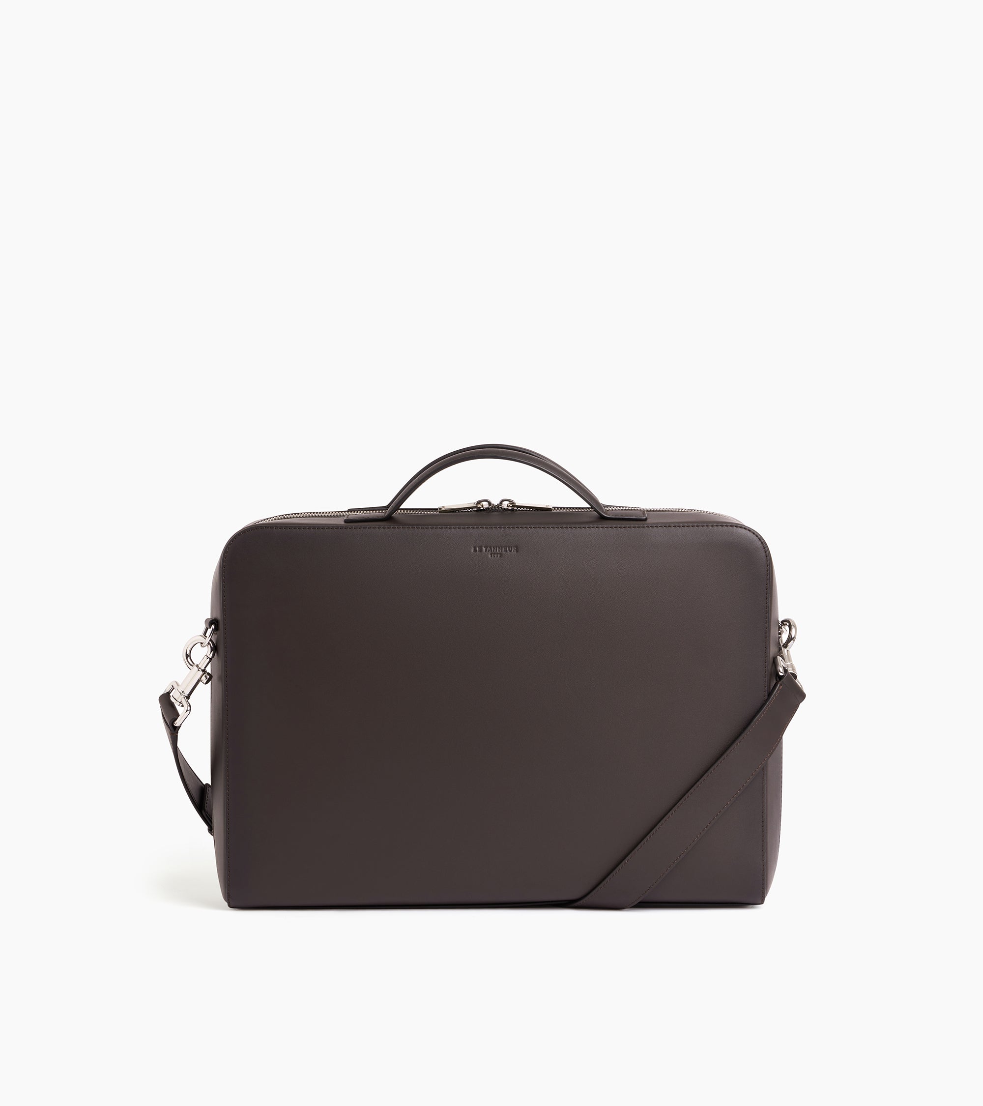 Albert 14" Briefcase in smooth leather