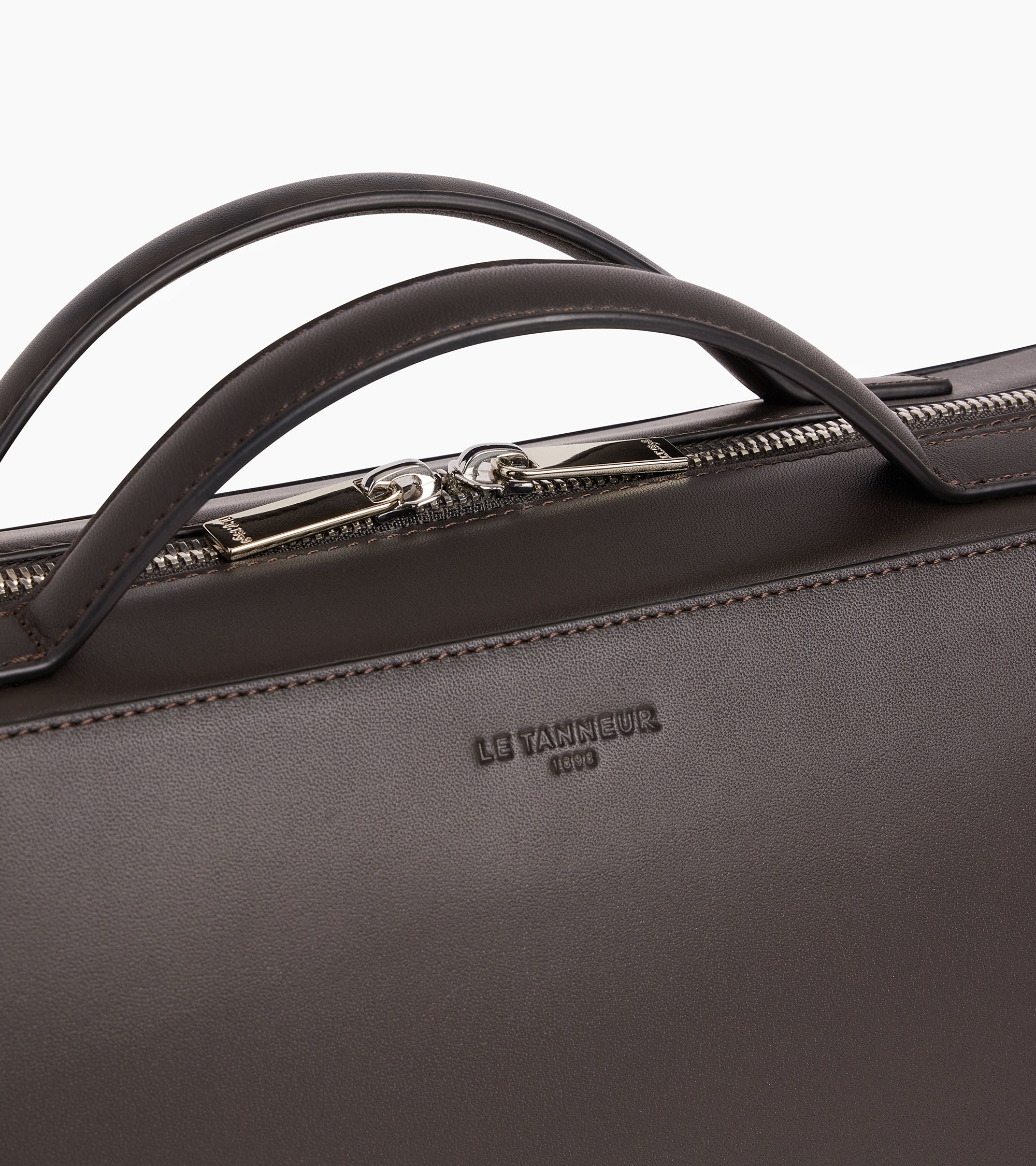 Albert 14" Briefcase in smooth leather