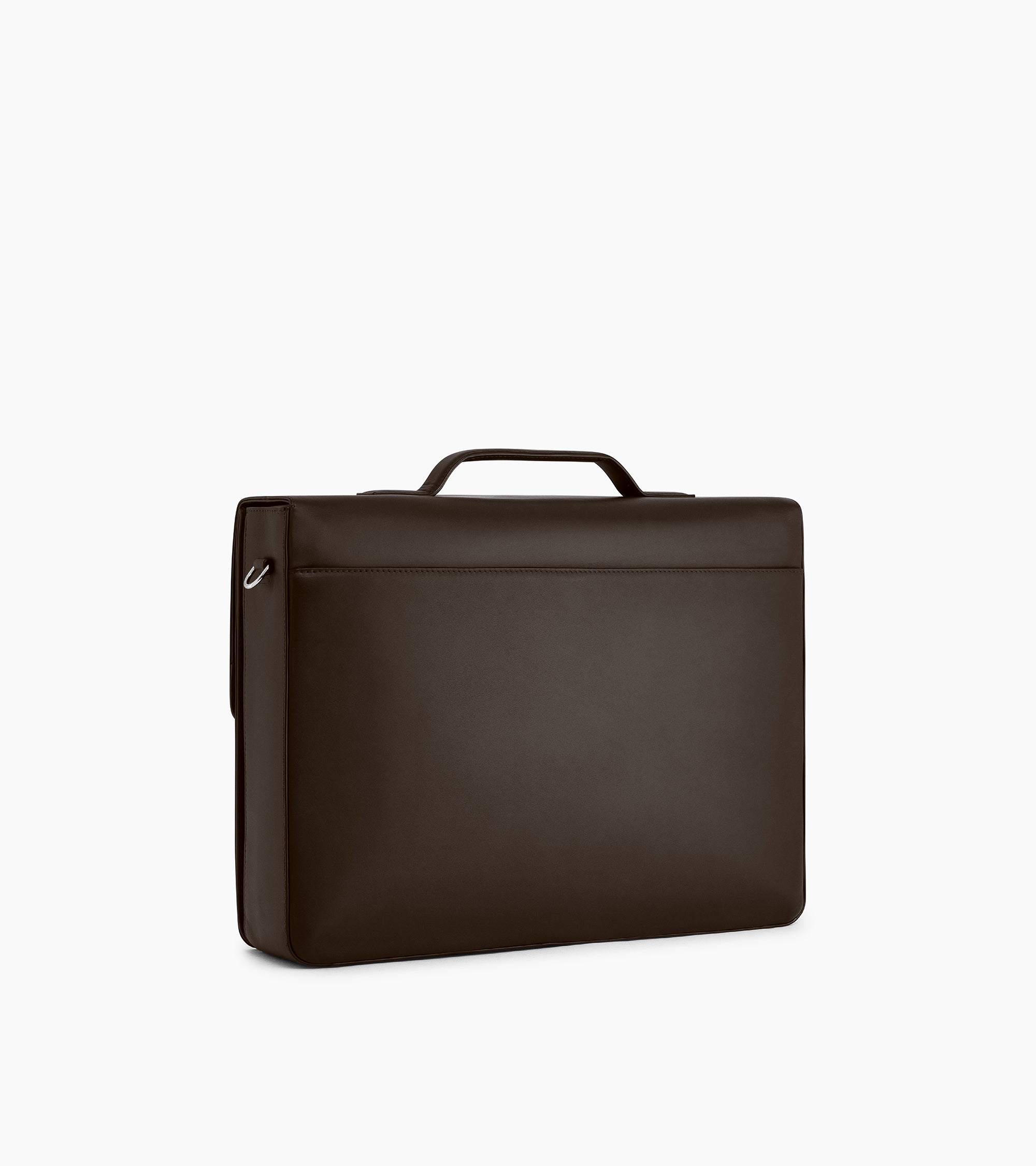 Albert 1 gusset briefcase in smooth leather