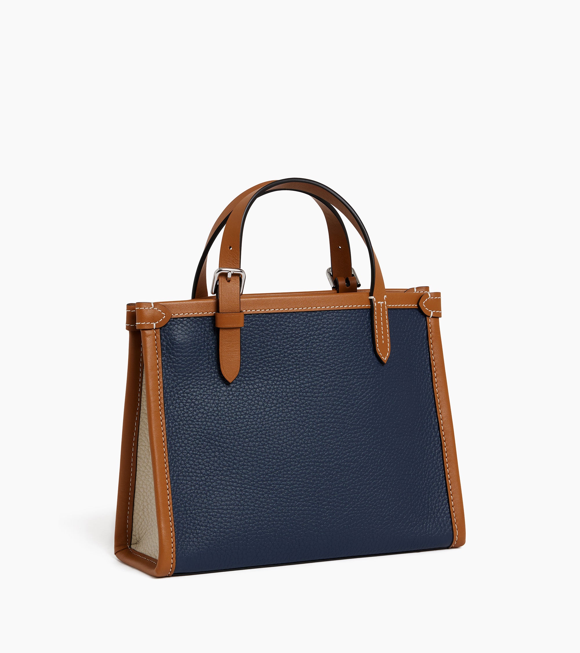 mini grained leather tote bag