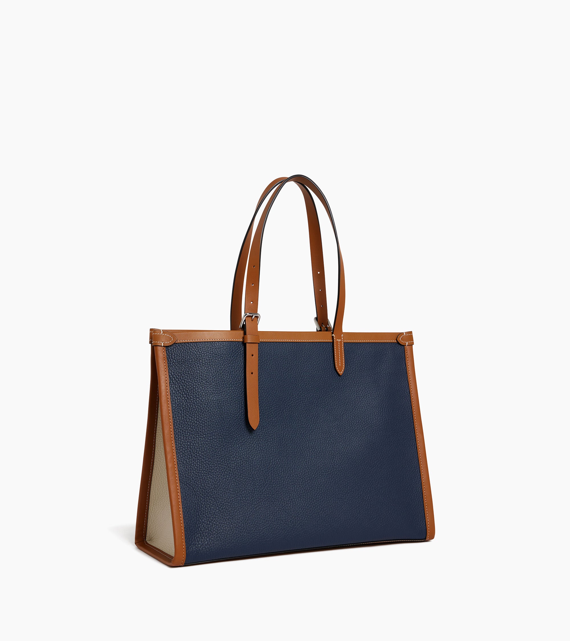 Le 125 large tote bag in grained leather