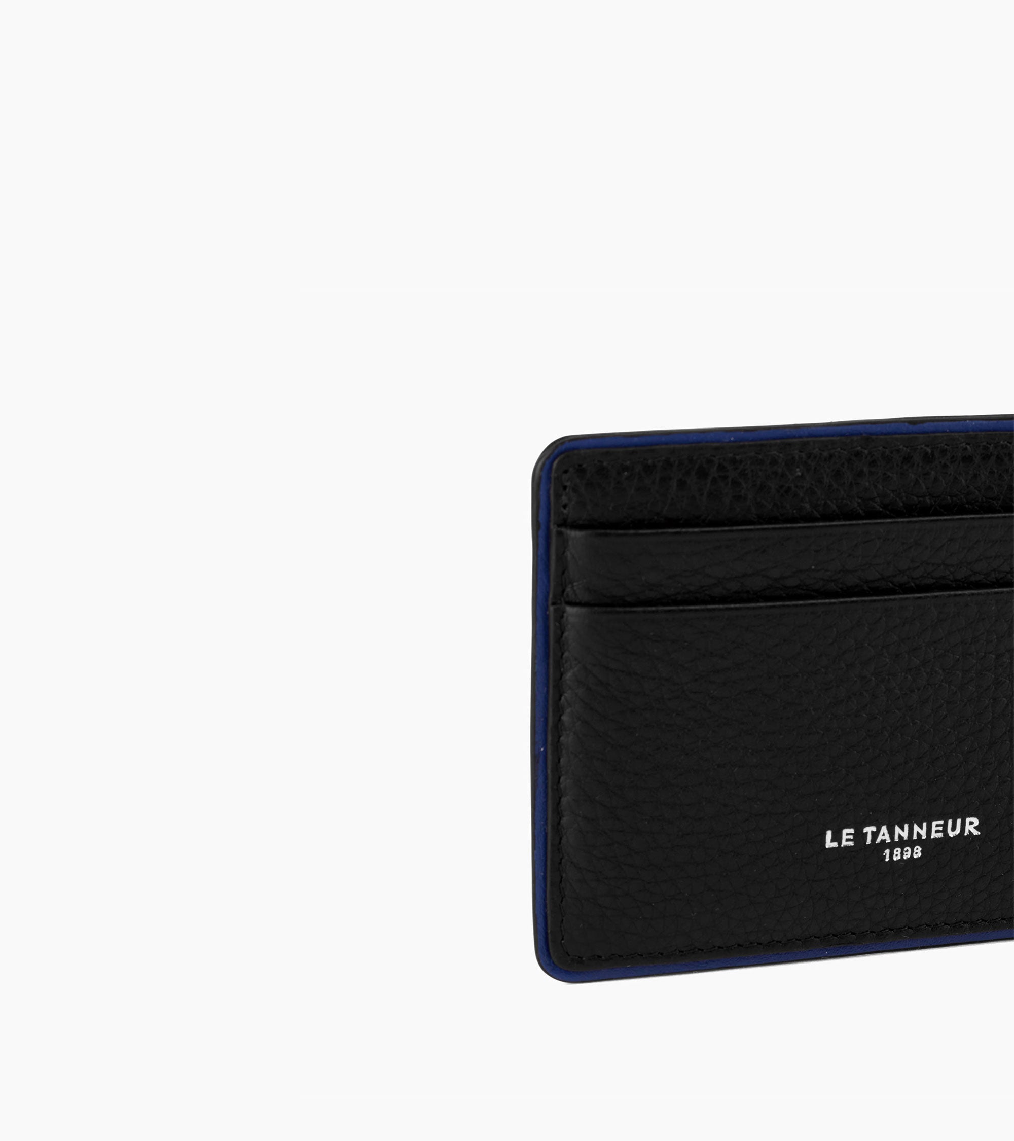 Augustin card holder in grained leather