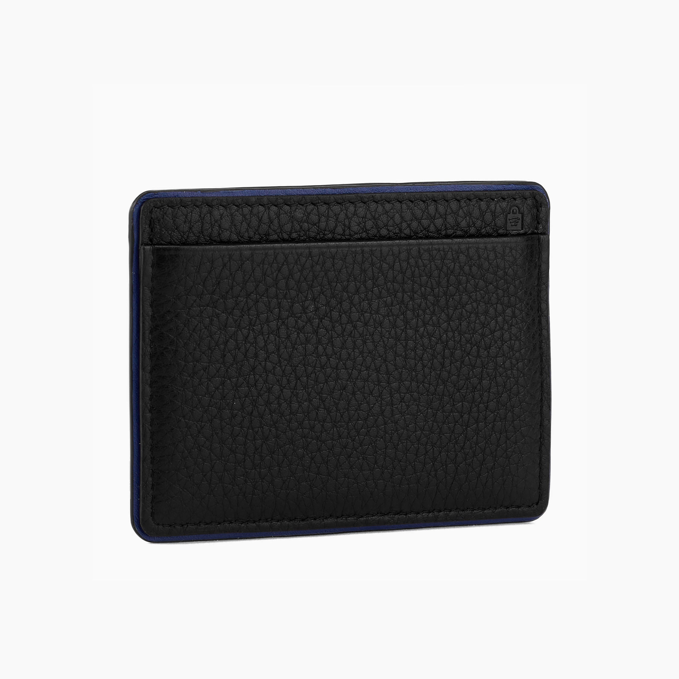 Augustin card holder in grained leather