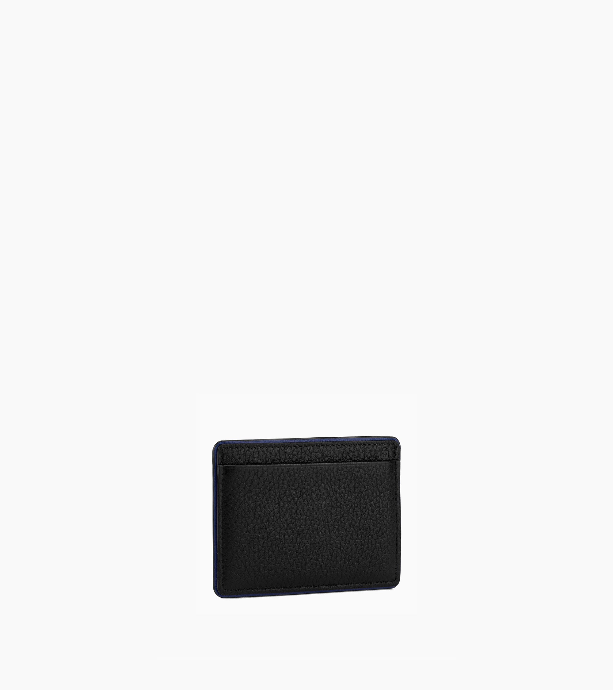 Augustin card holder in grained leather