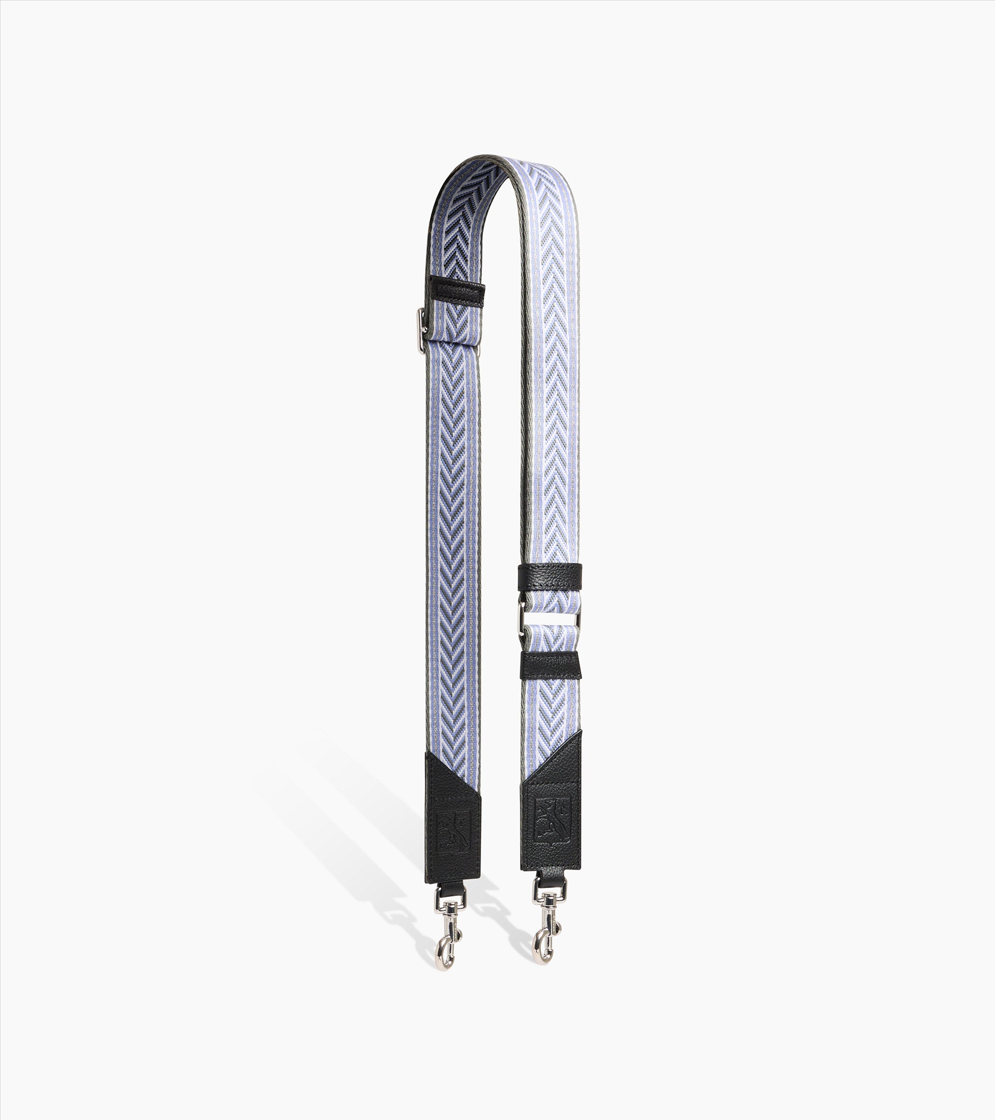 Adjustable striped shoulder strap