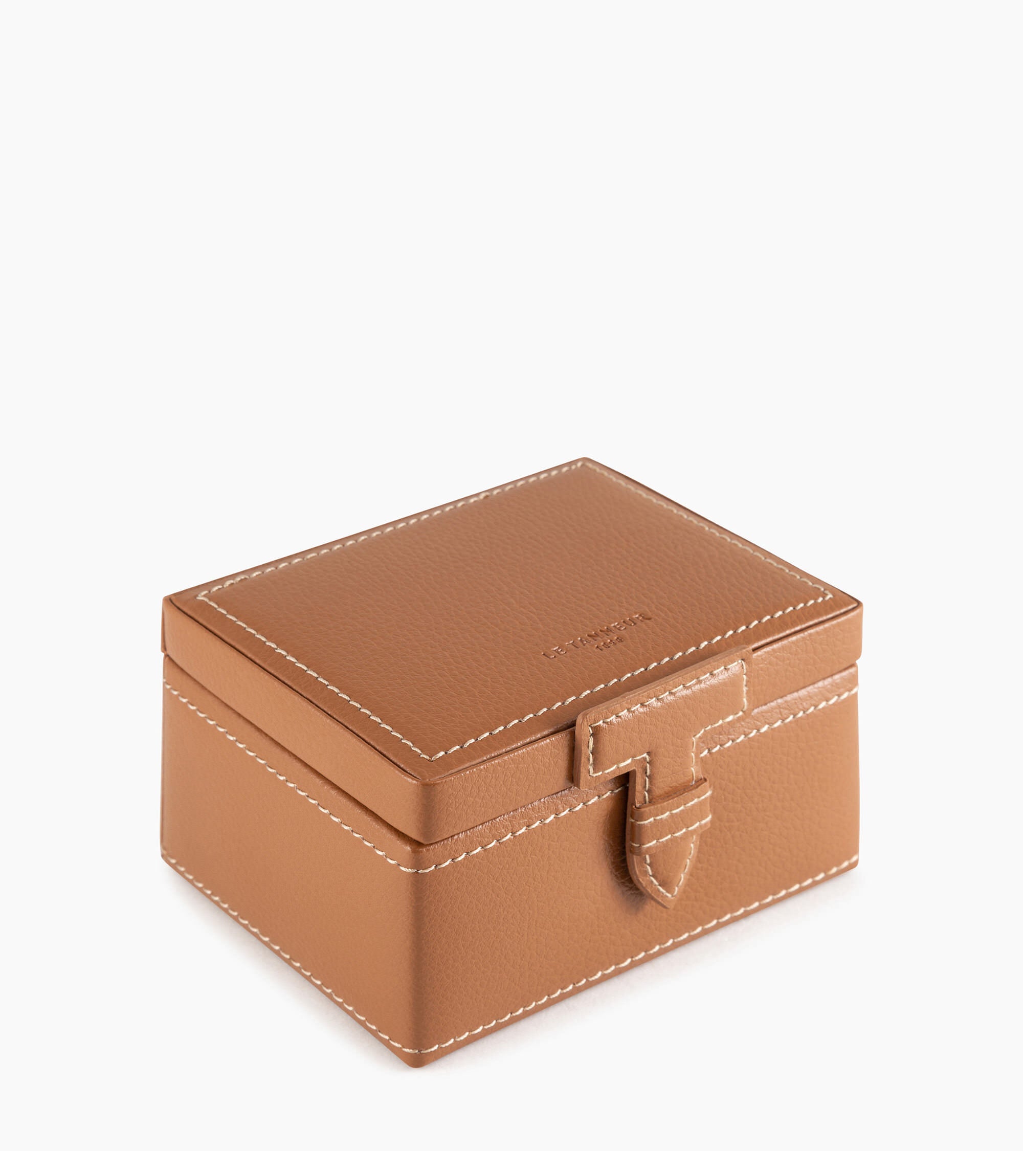 Leather cufflinks box