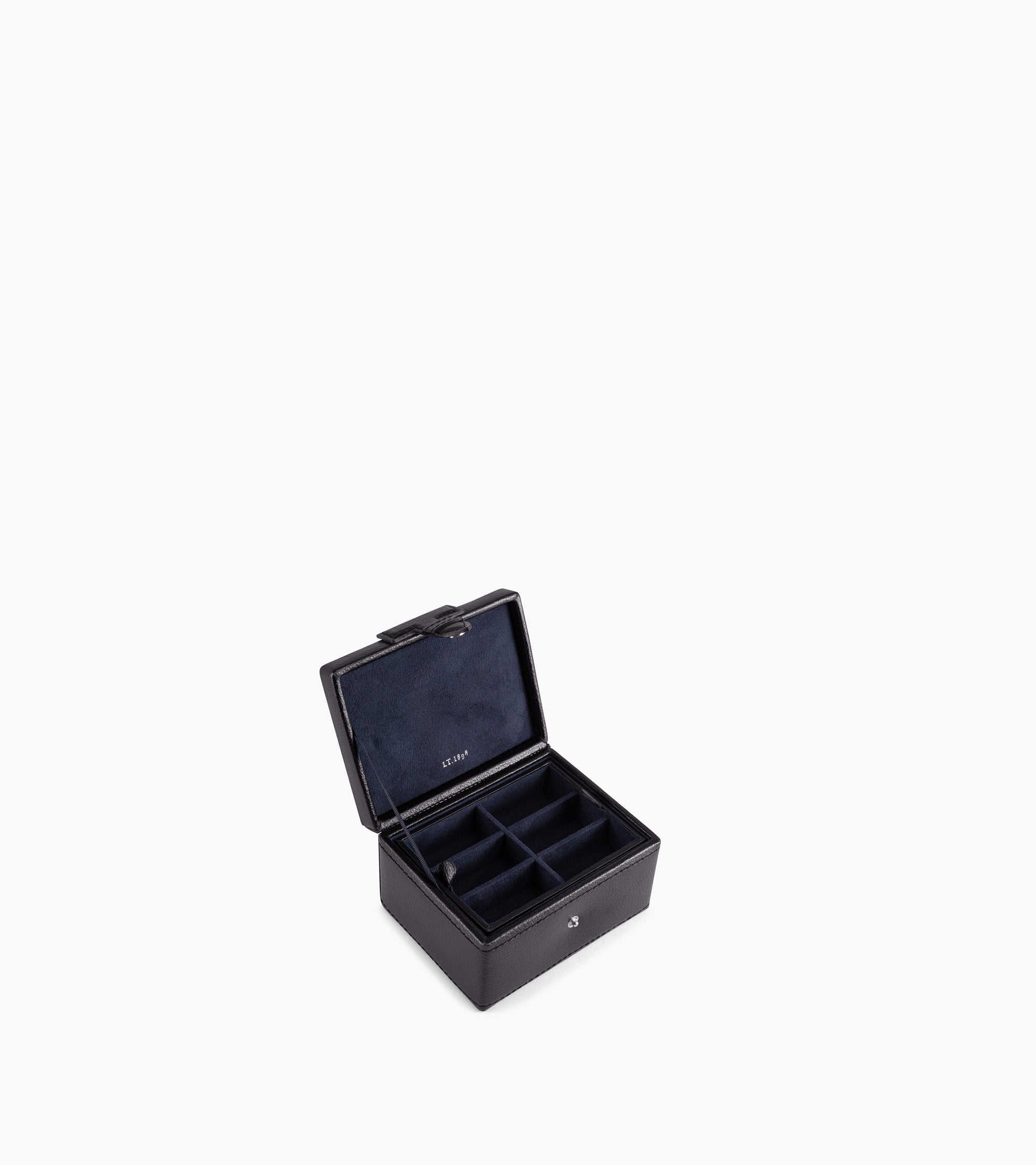 Leather cufflinks box