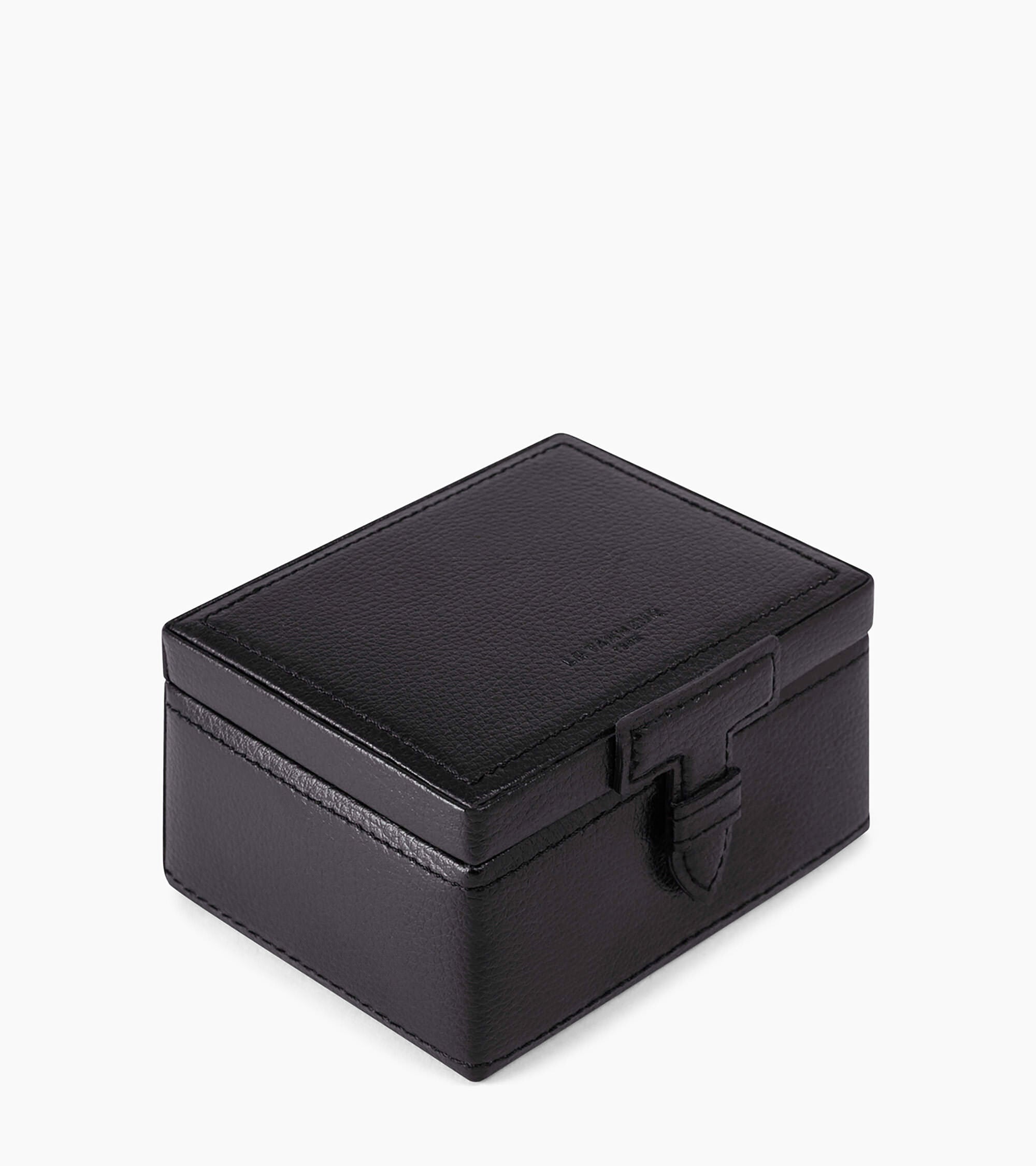 Leather cufflinks box