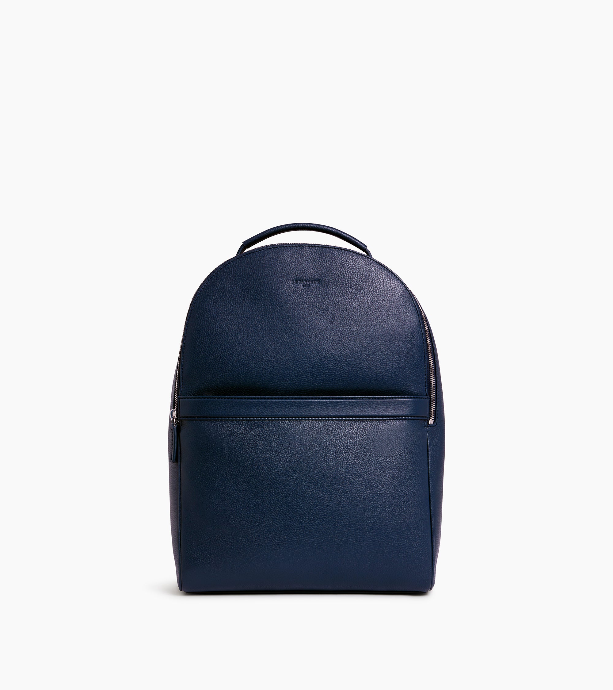 Charles zippered backpack in grained leather