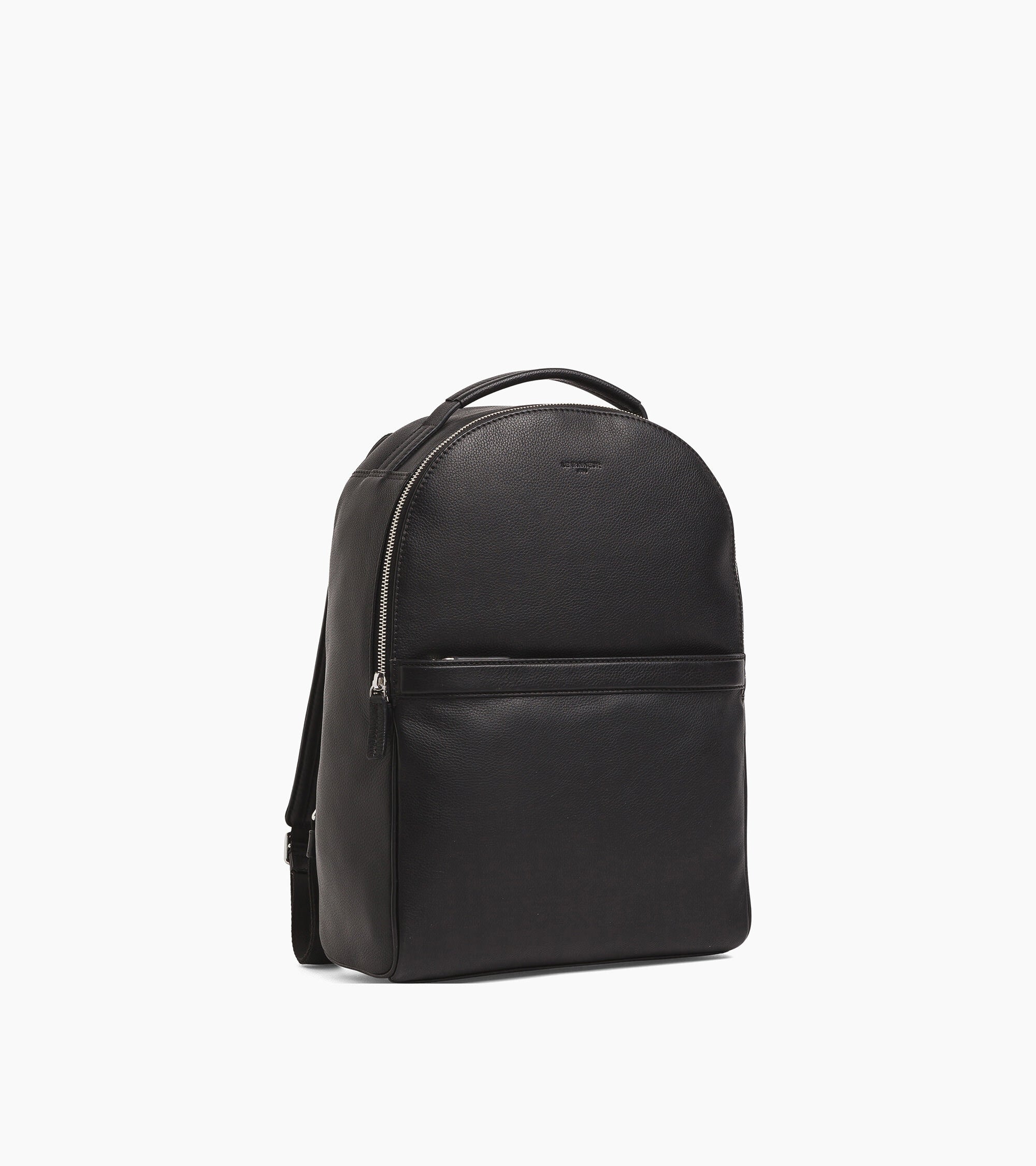 Charles zipped backpack in grained leather