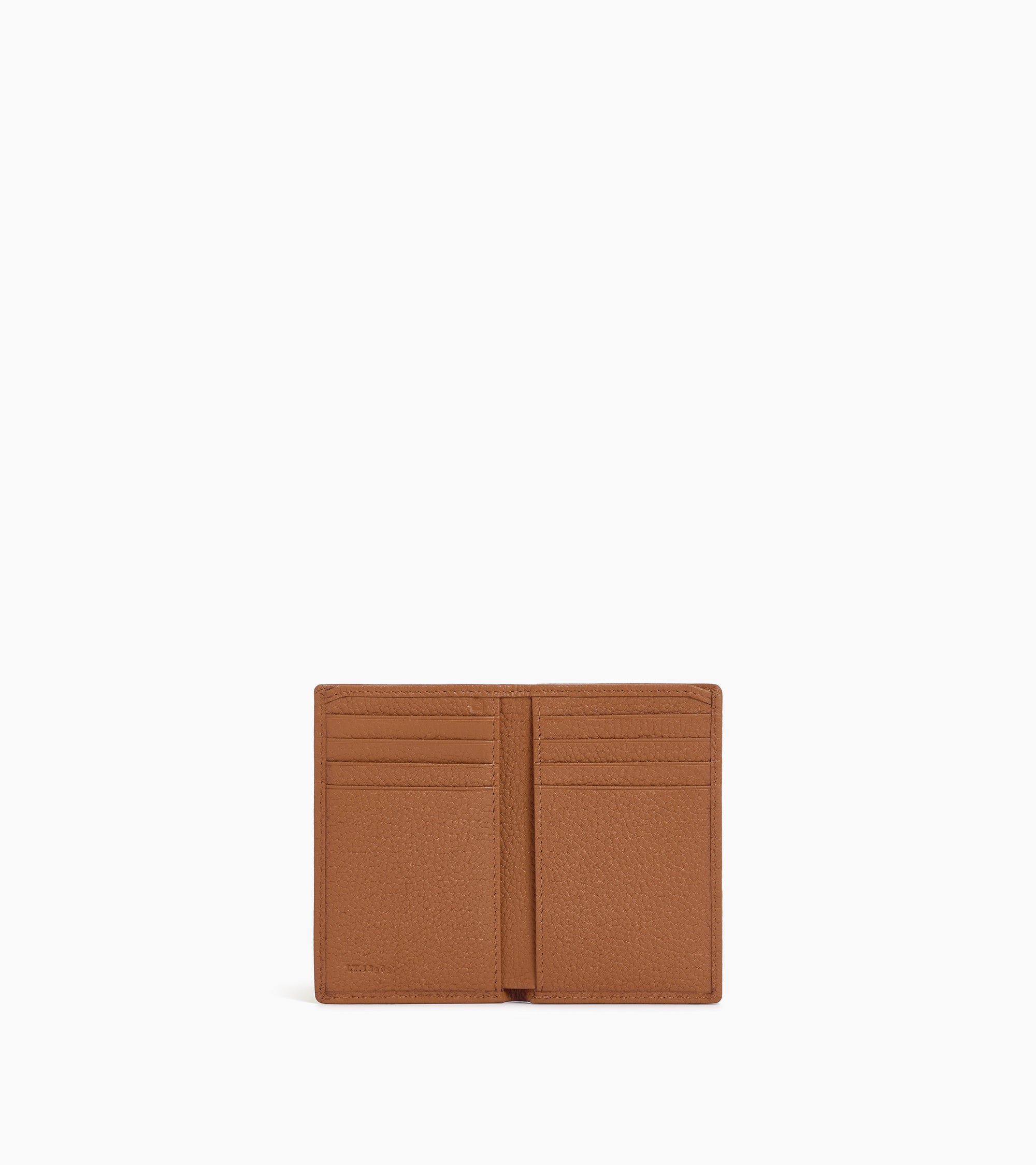 Charles small card holder in grained leather