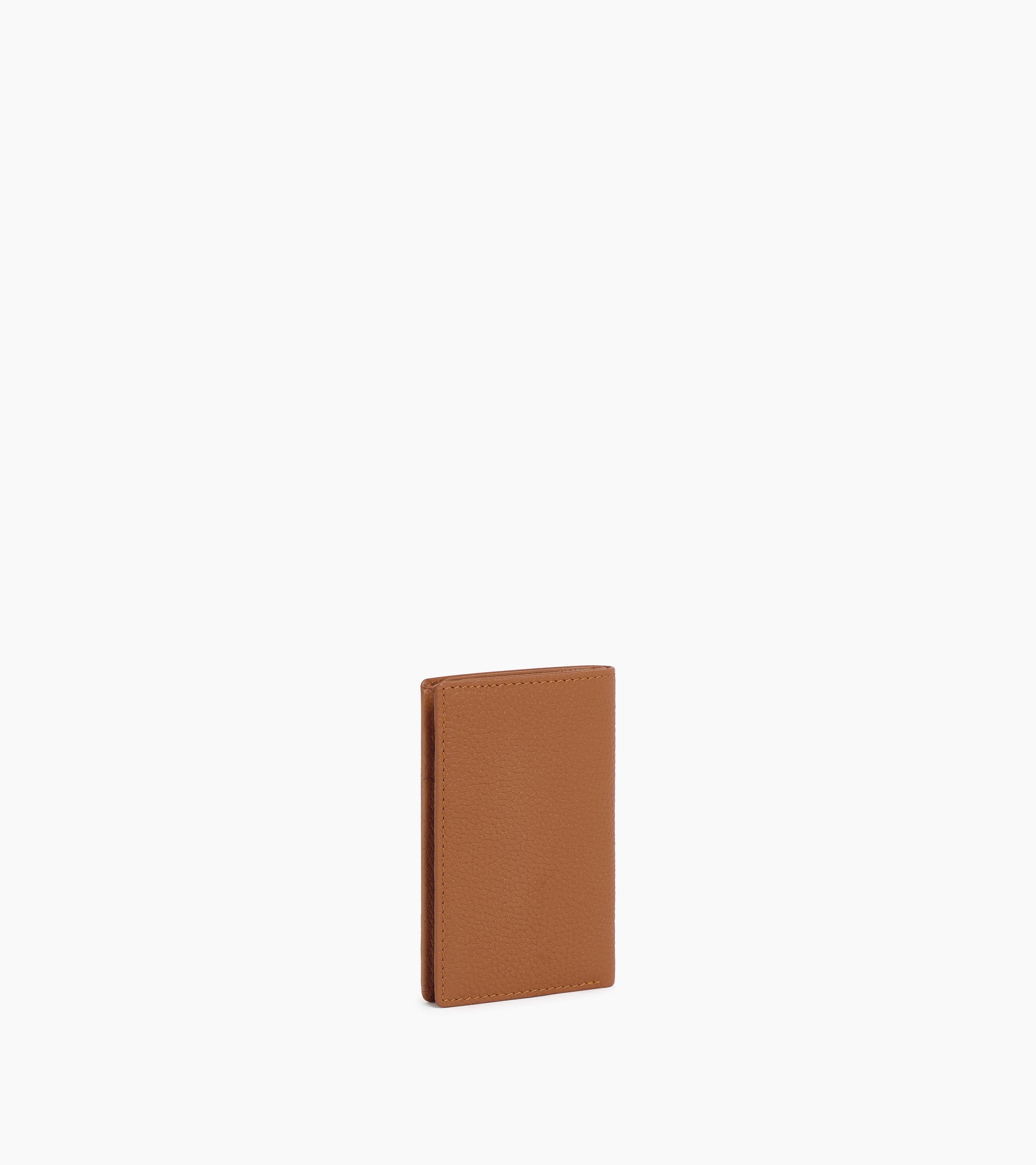 Charles small card holder in grained leather