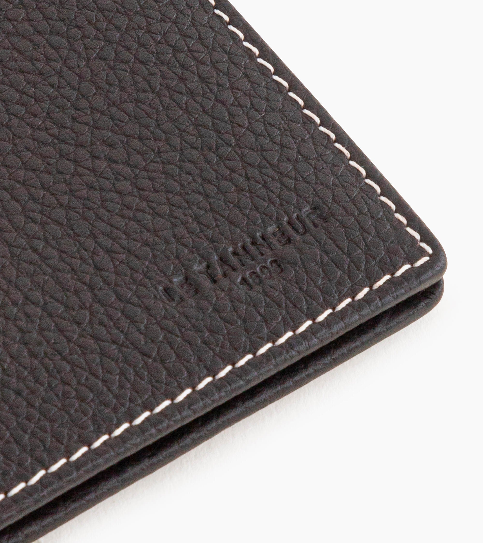 Charles medium-sized card holder in grained leather