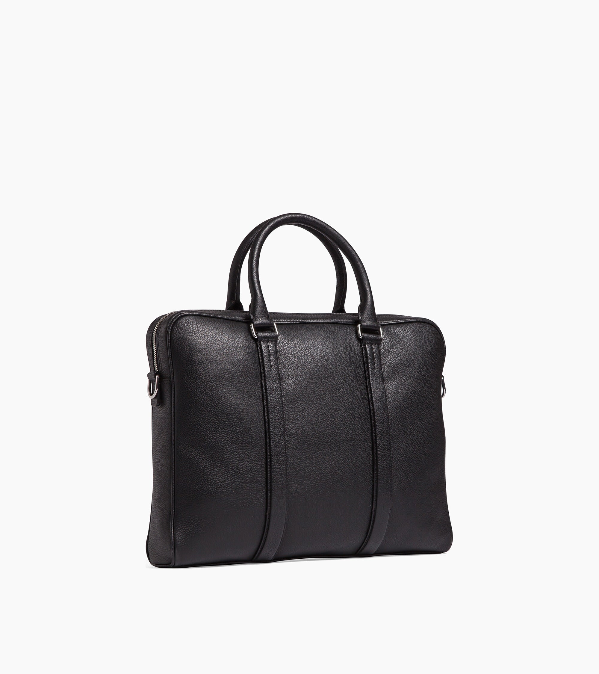 Charles slim, 17" briefcase in grained leather