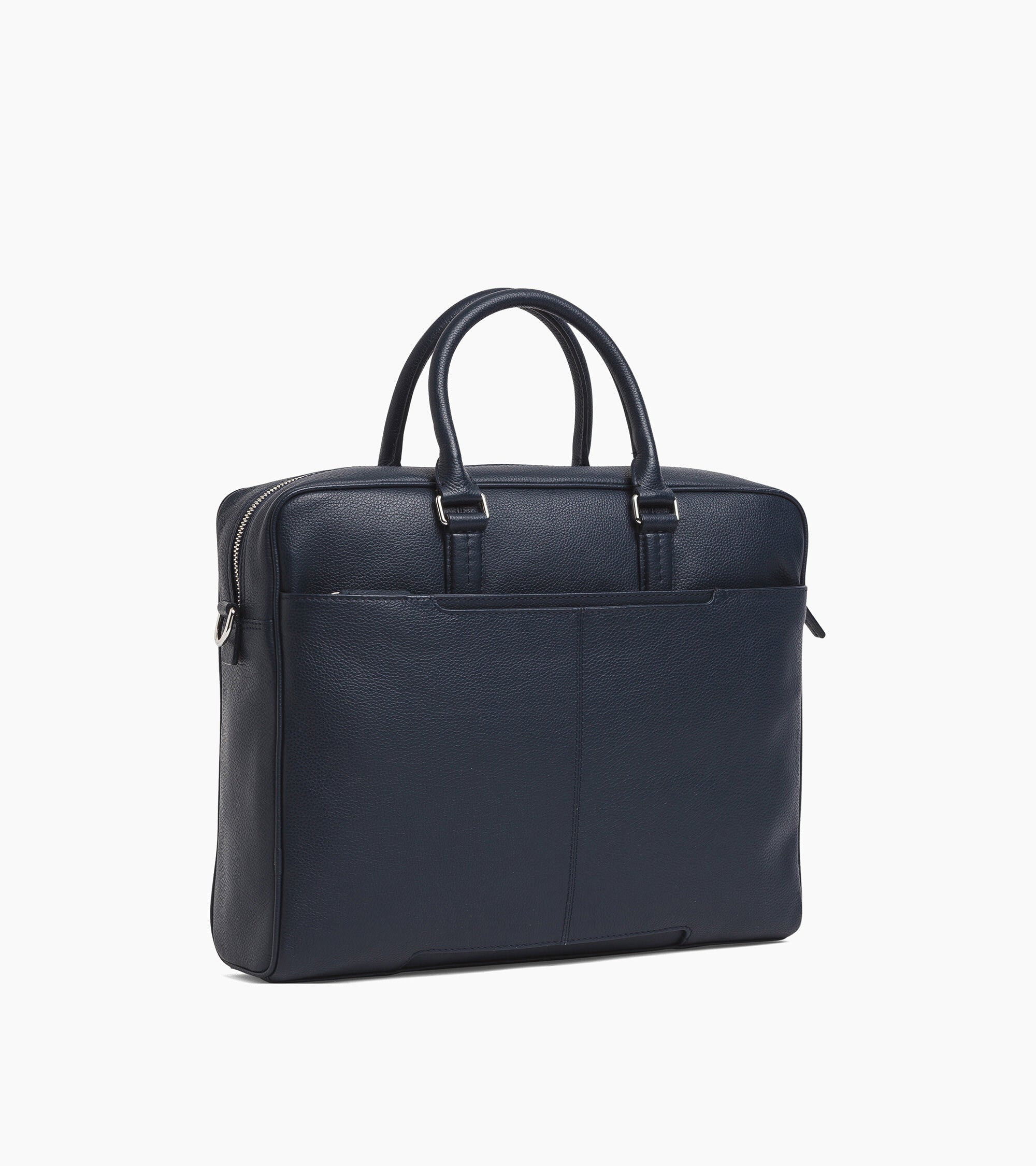 Charles 17" briefcase in grained leather