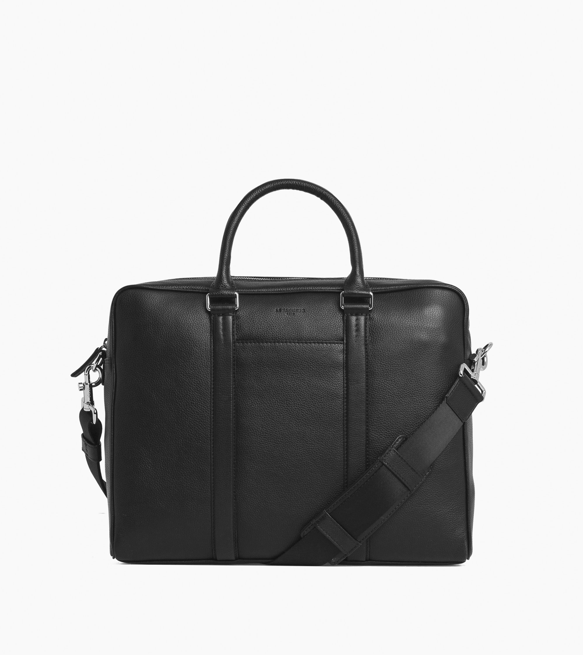 Charles 14" briefcase in grained leather