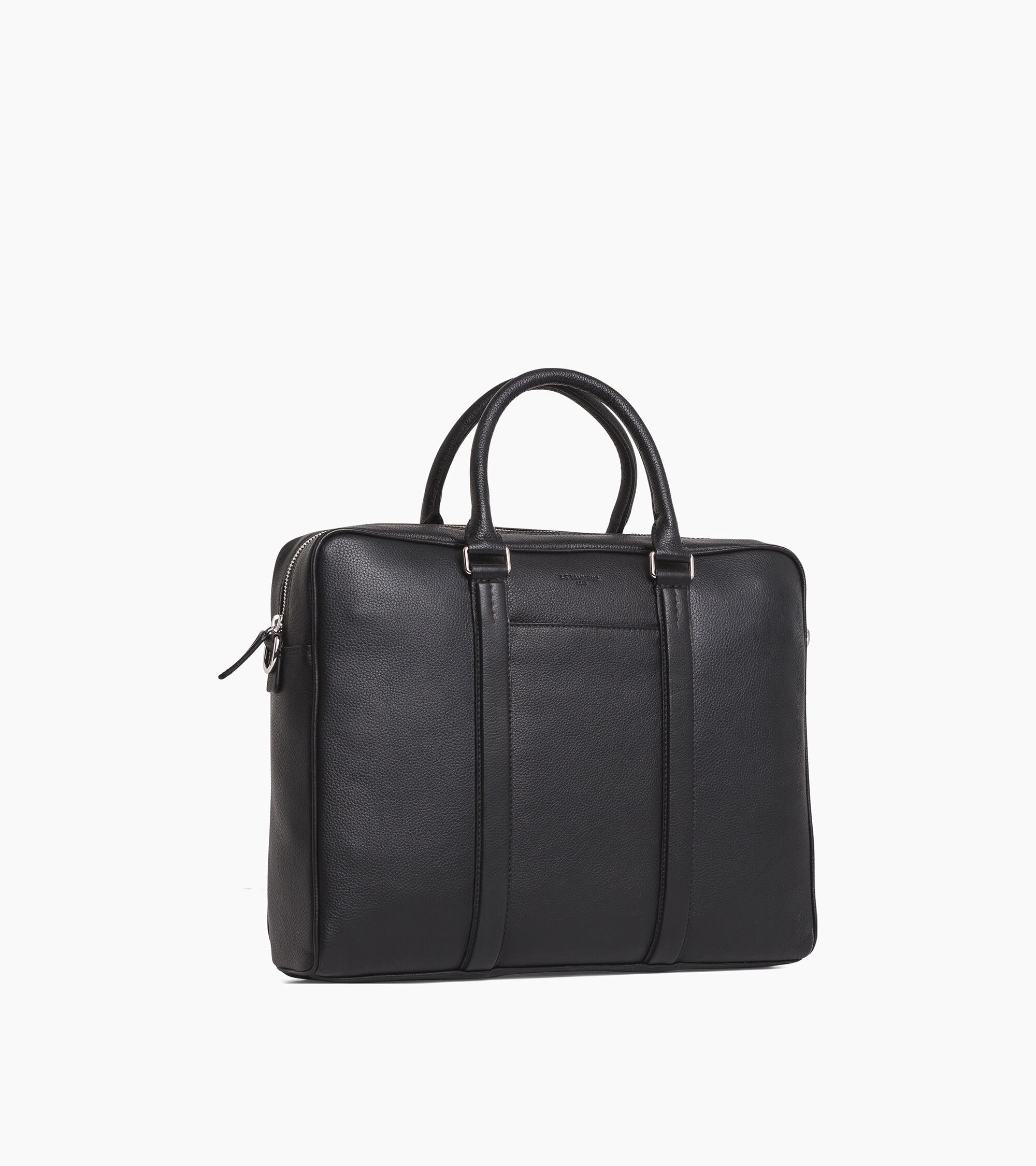 Charles 17" briefcase in grained leather