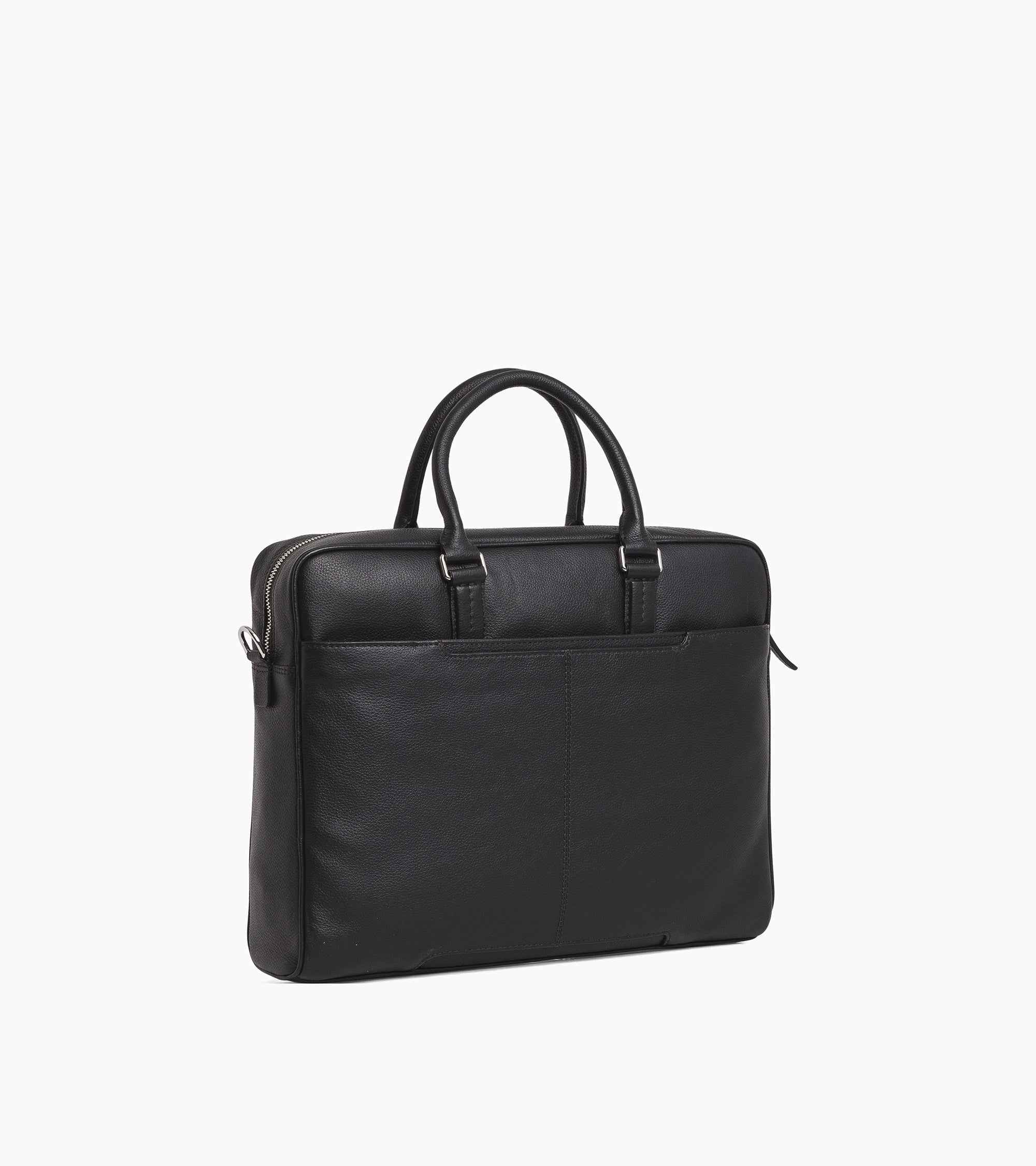 Charles 17" briefcase in grained leather