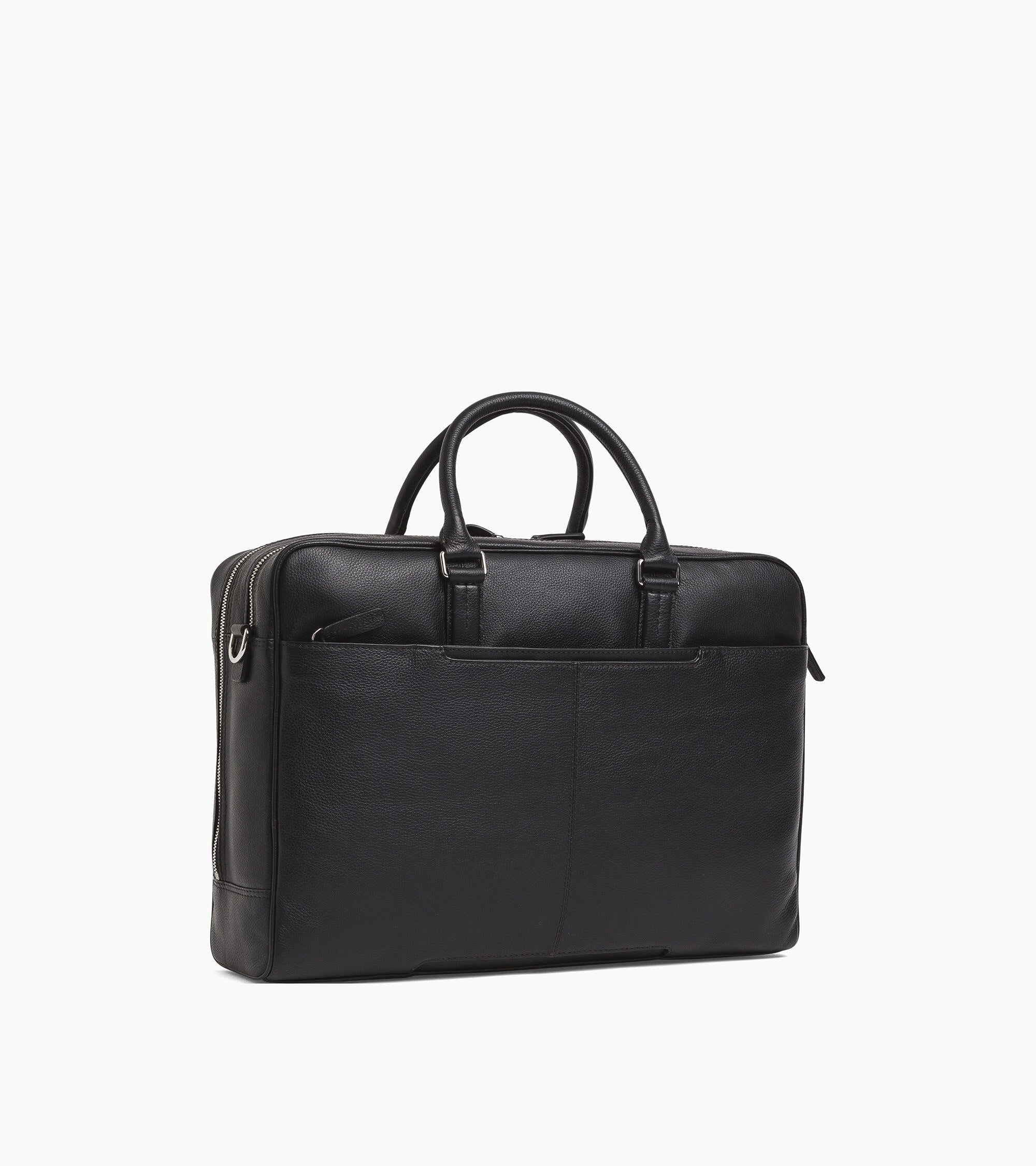 Charles 17" briefcase in grained leather