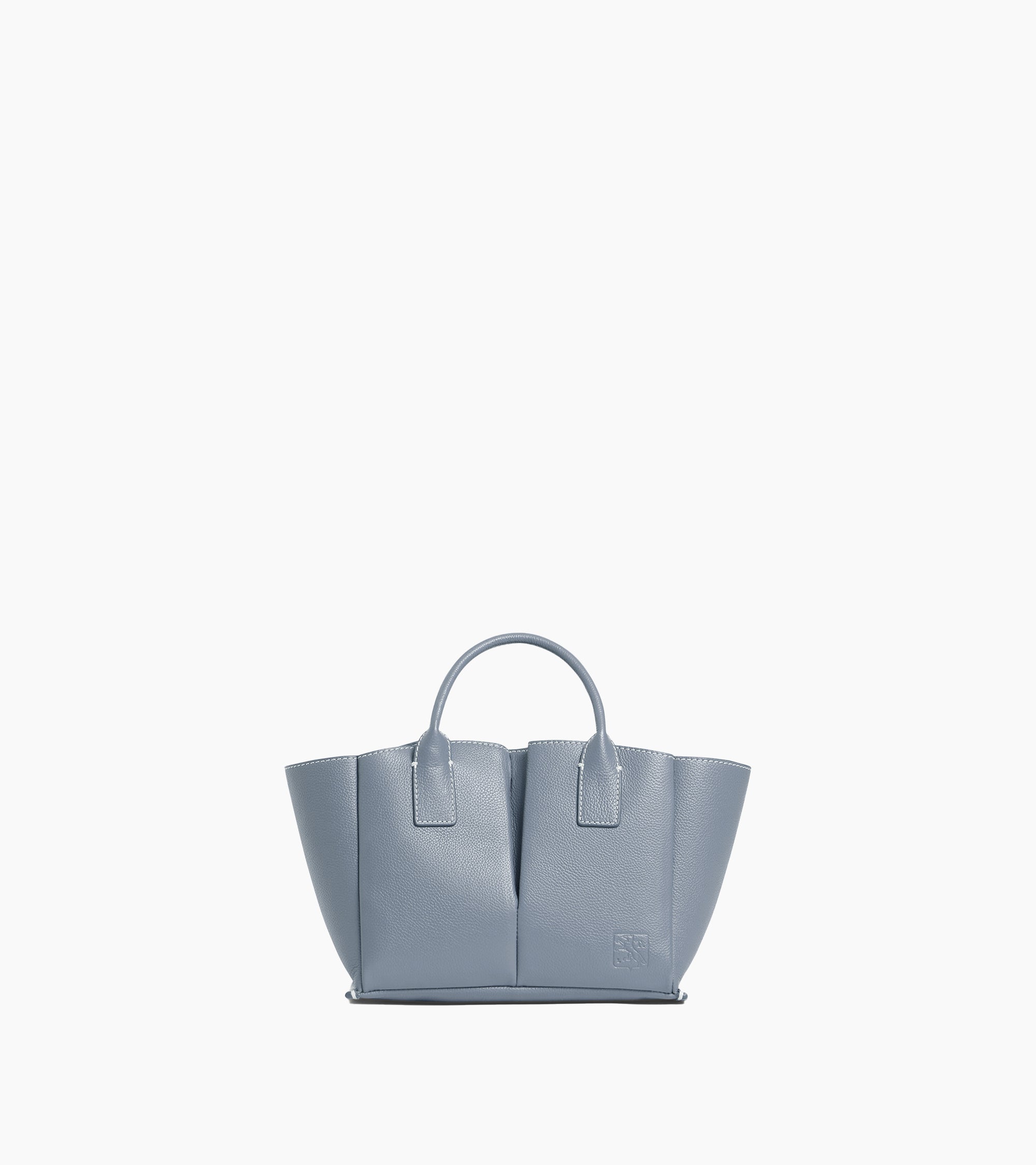 Elena small tote bag in grained leather