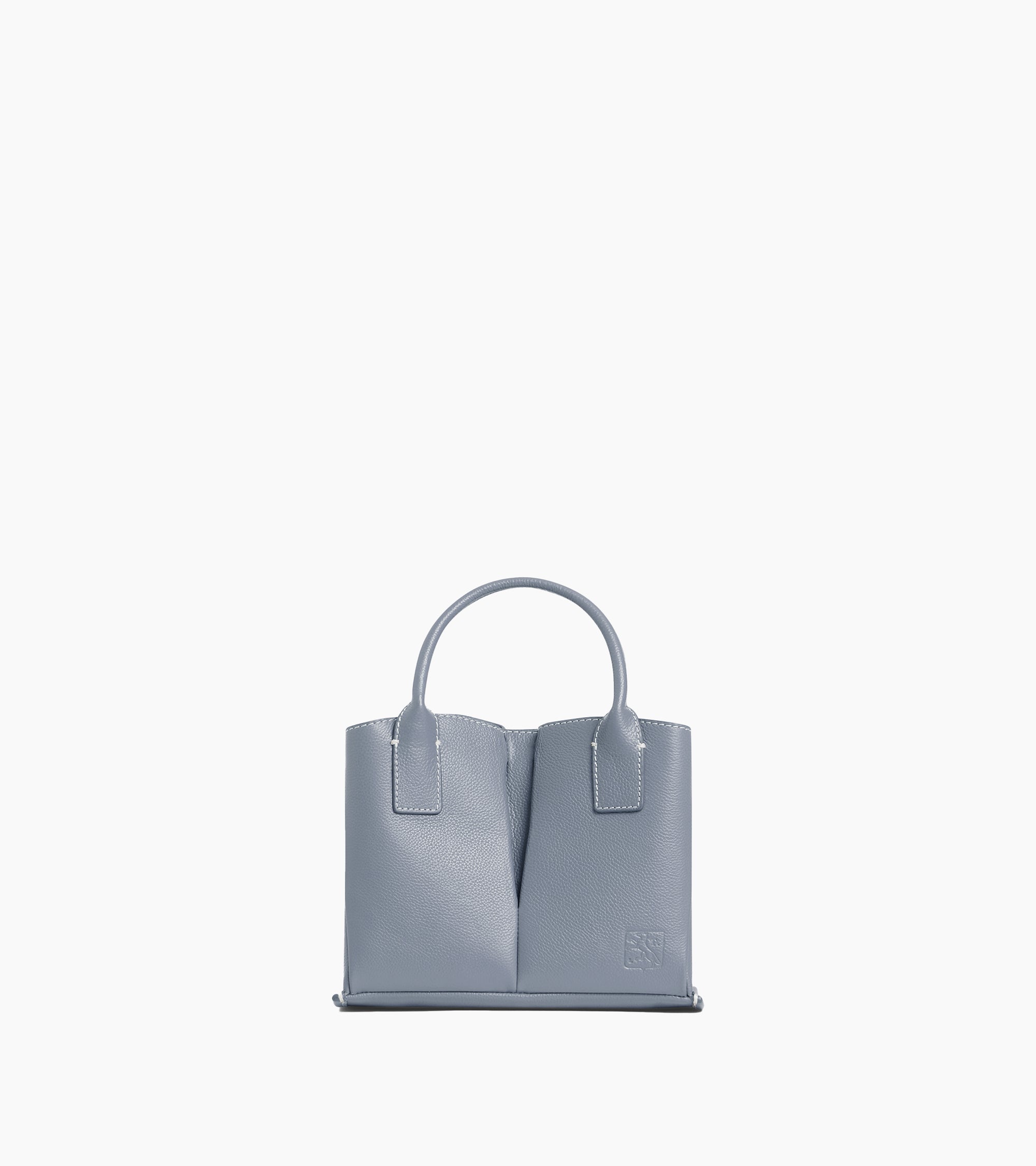 Elena small tote bag in grained leather