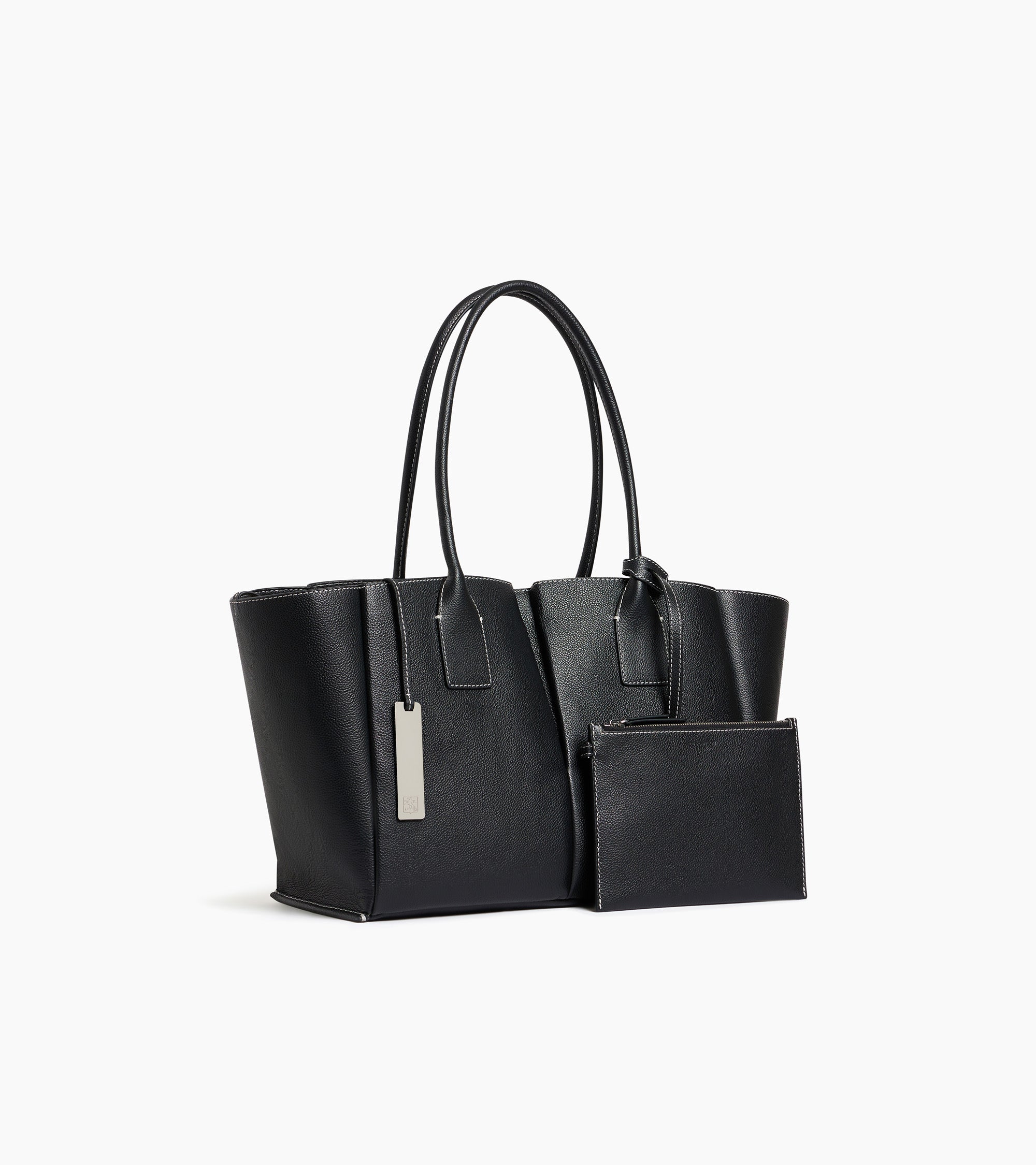 Elena large tote bag in grained leather