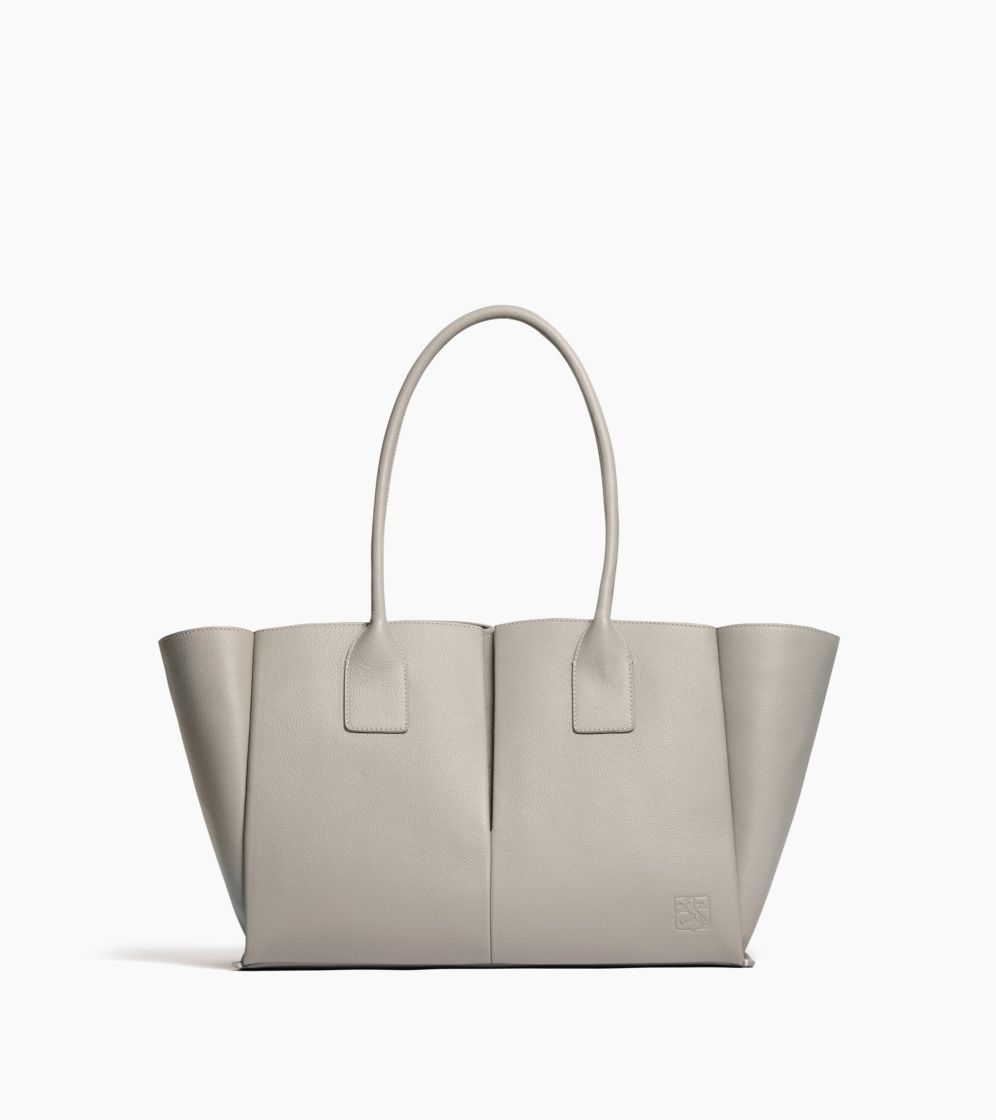 Elena large tote bag in grained leather