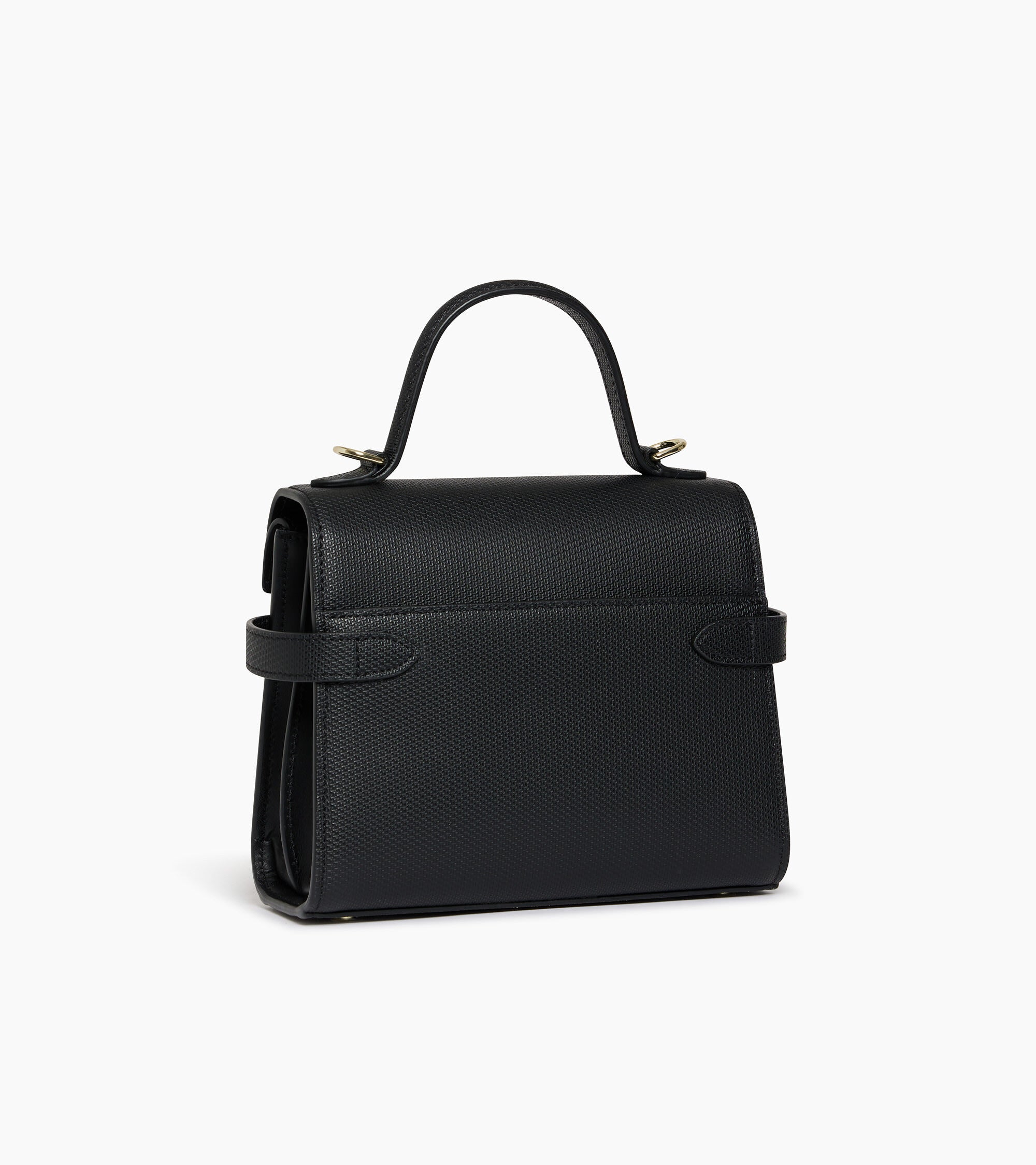 Emilie small handbag with double flap in T-signature leather