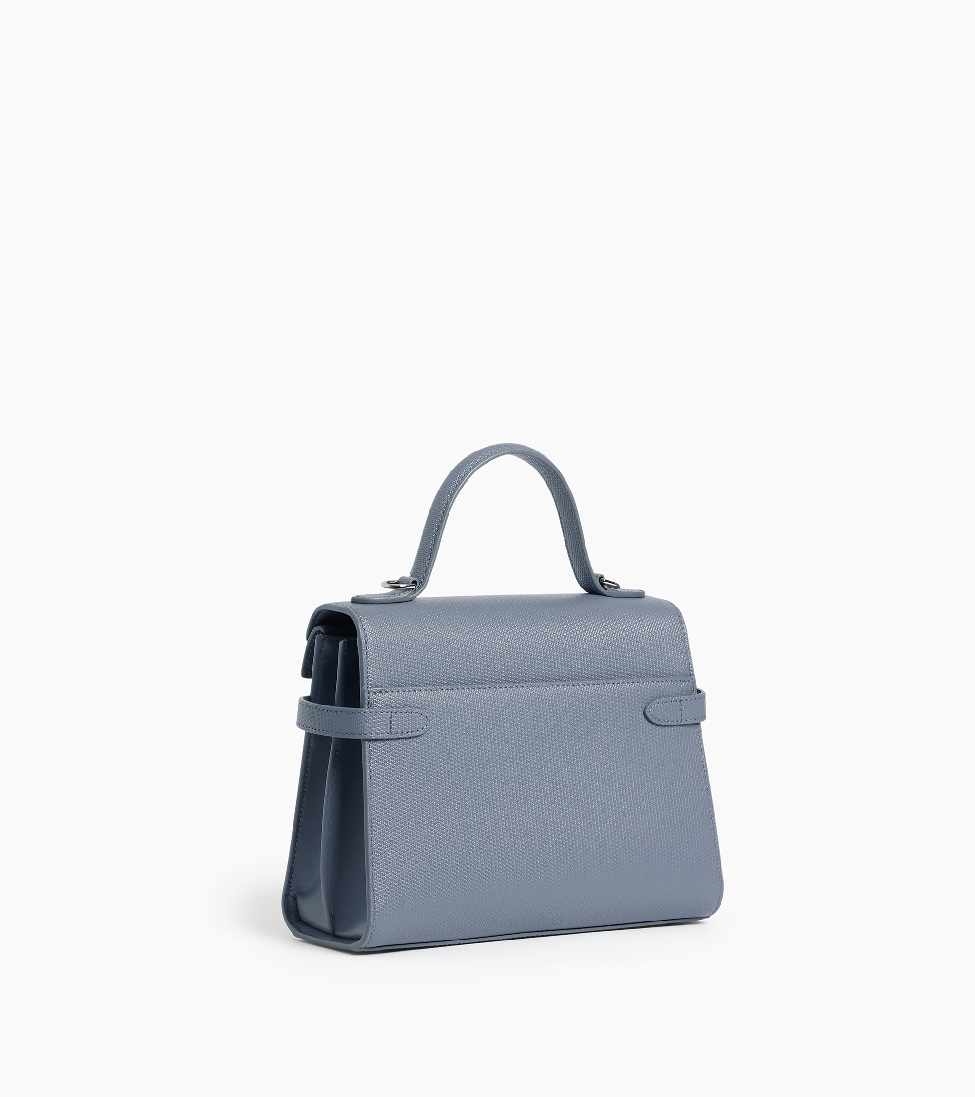Emilie medium handbag with double flap in T-signature leather