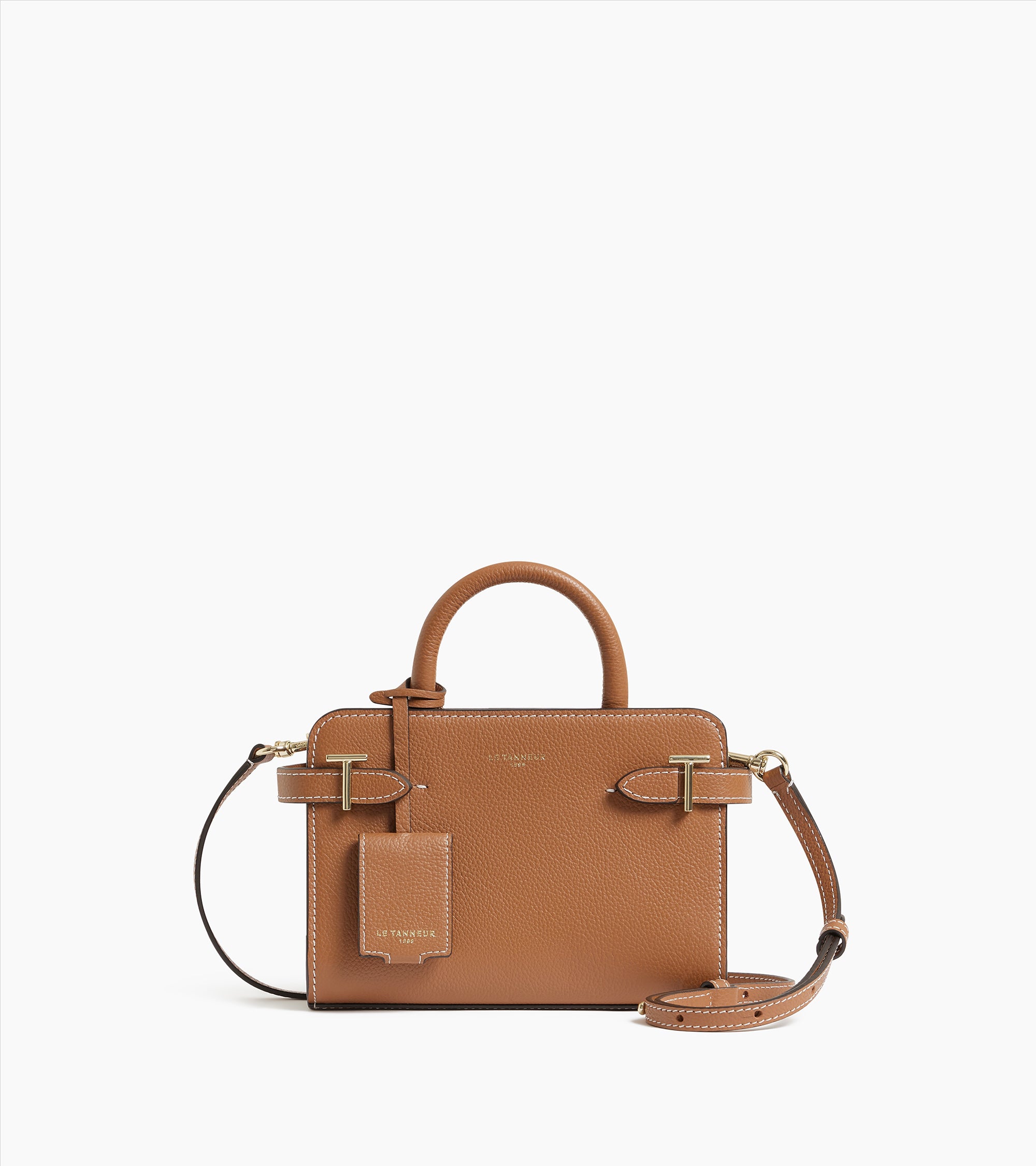 Emilie mini handbag in grained leather