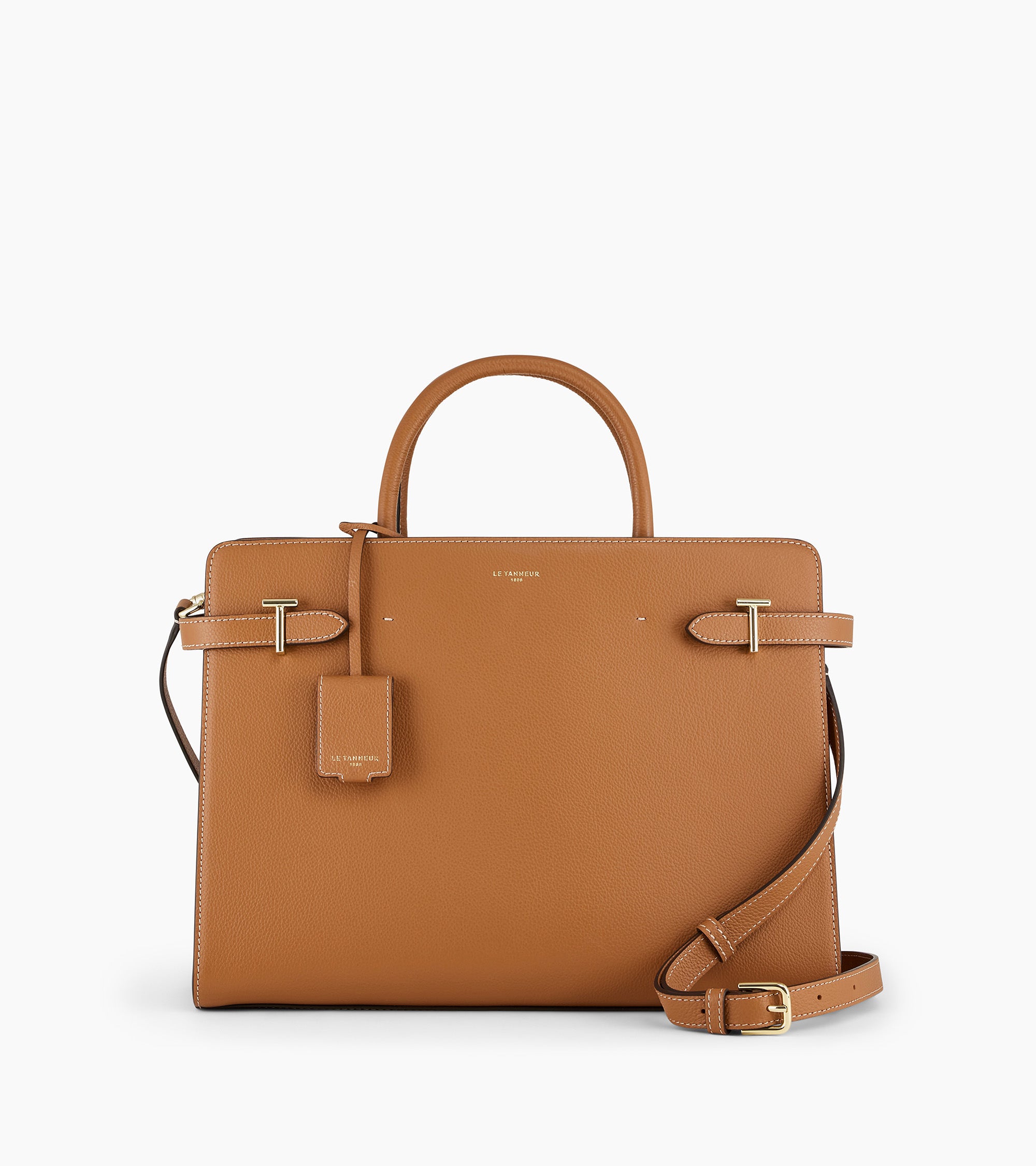 Emilie large handbag in grained leather