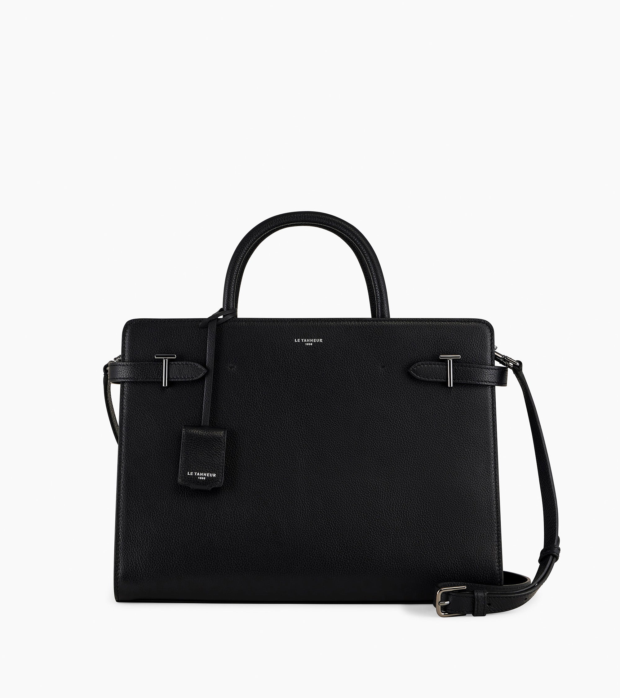 Emilie large handbag in grained leather