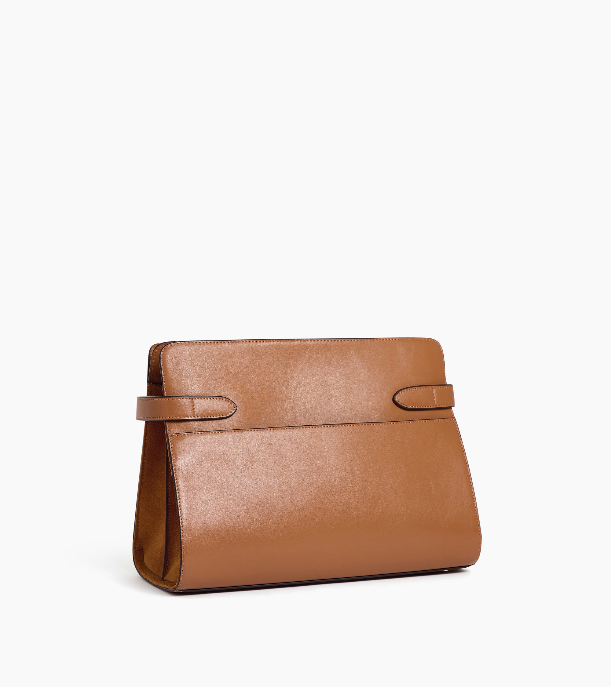 Emie large shoulderbag in smooth leather and nubuck