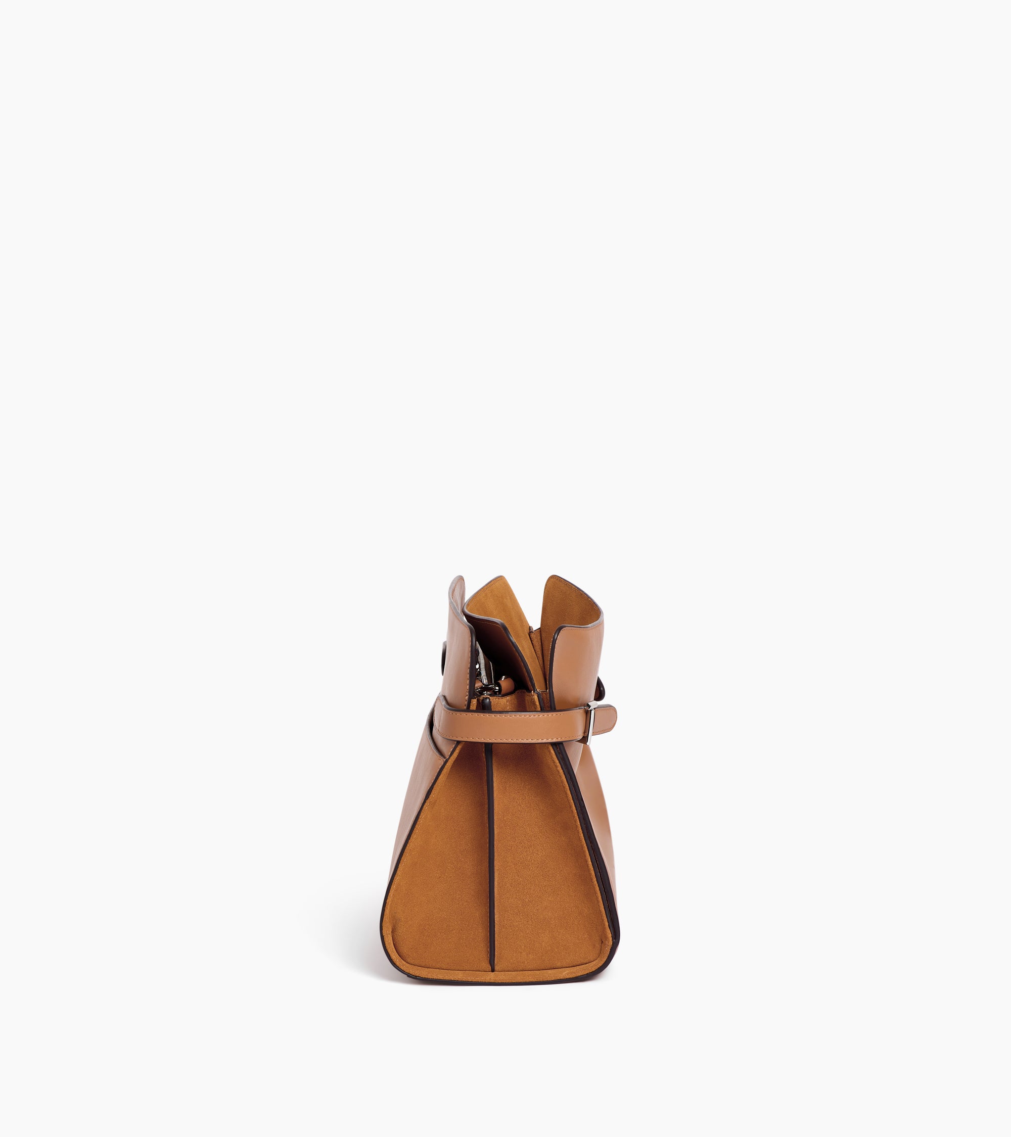 Emie large shoulderbag in smooth leather and nubuck