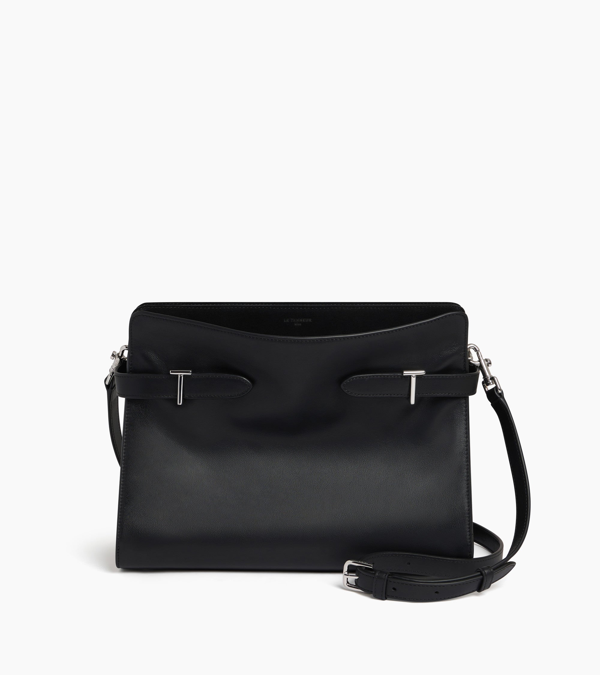 Emie large shoulderbag in smooth leather and nubuck