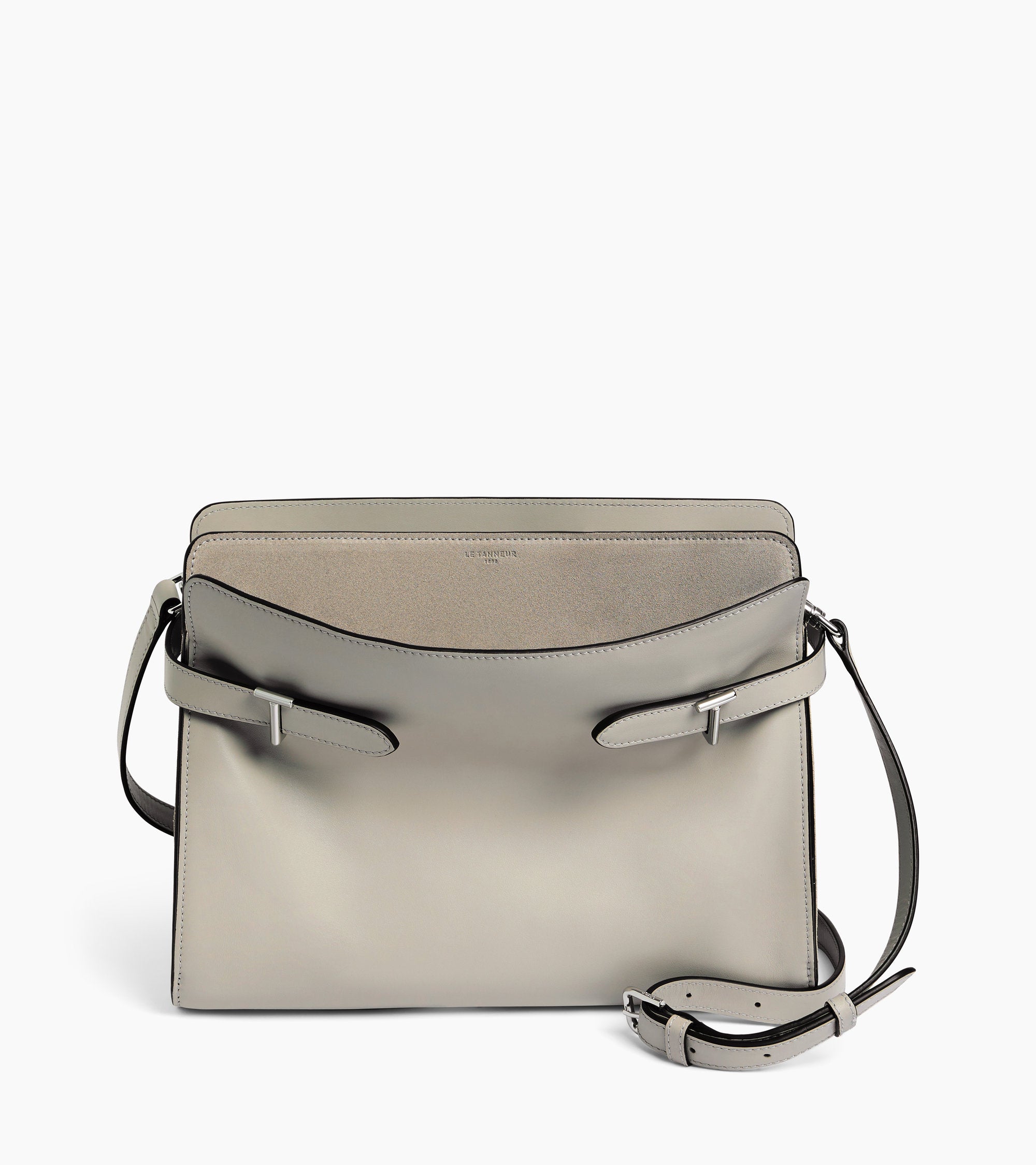 Emie large shoulderbag in smooth leather and nubuck