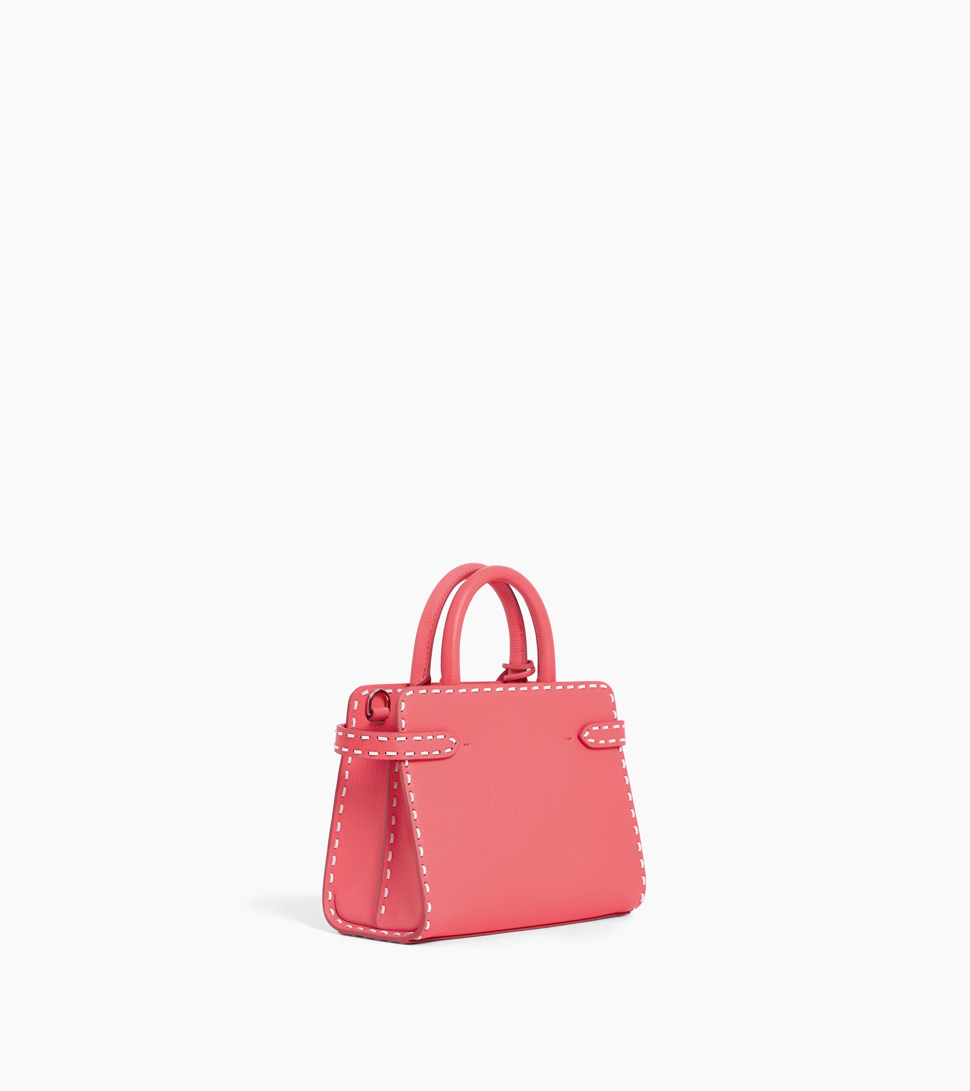 Small Emilie handbag in grained and smooth leather