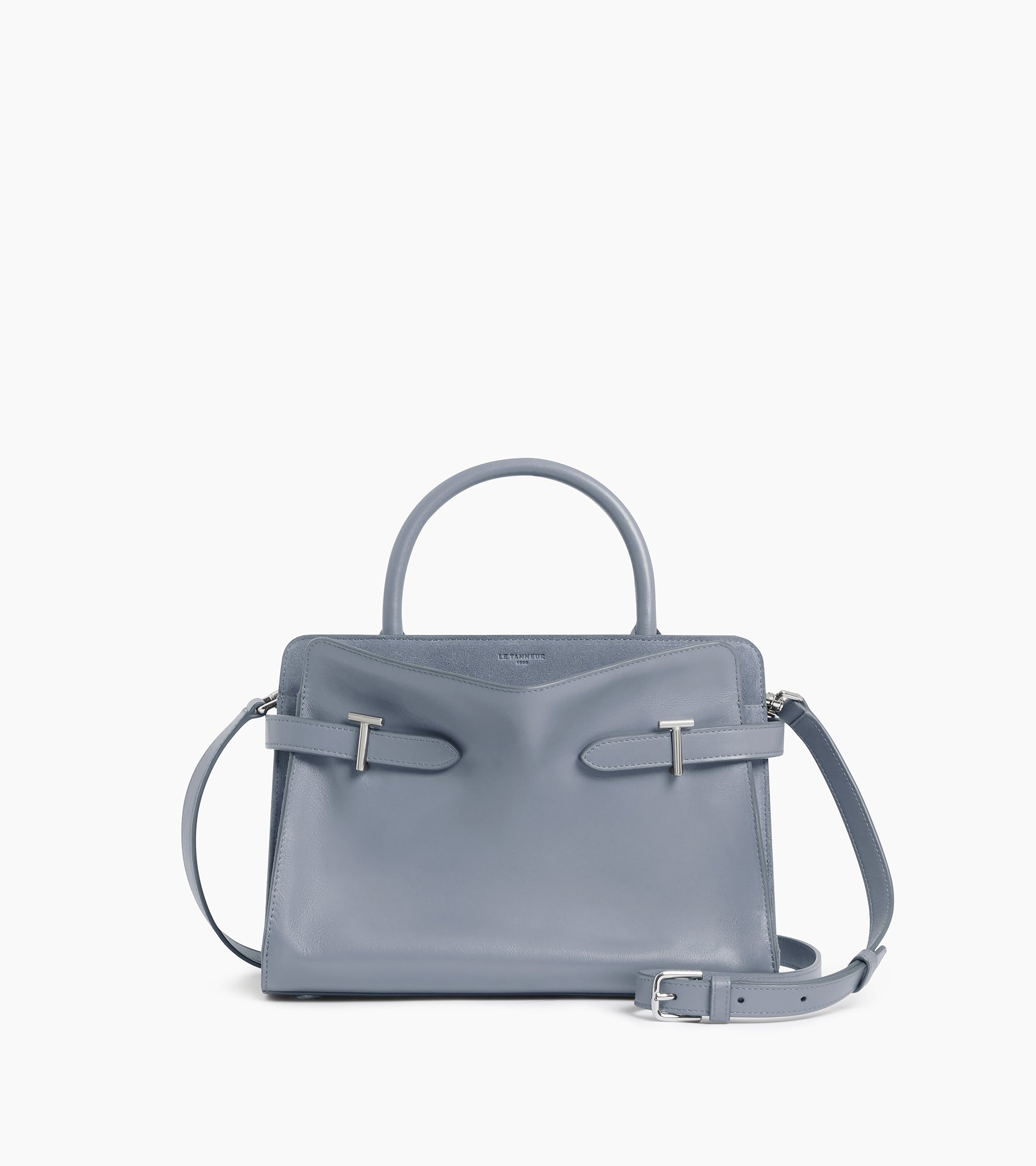 Emie medium handbag in smooth leather and nubuck