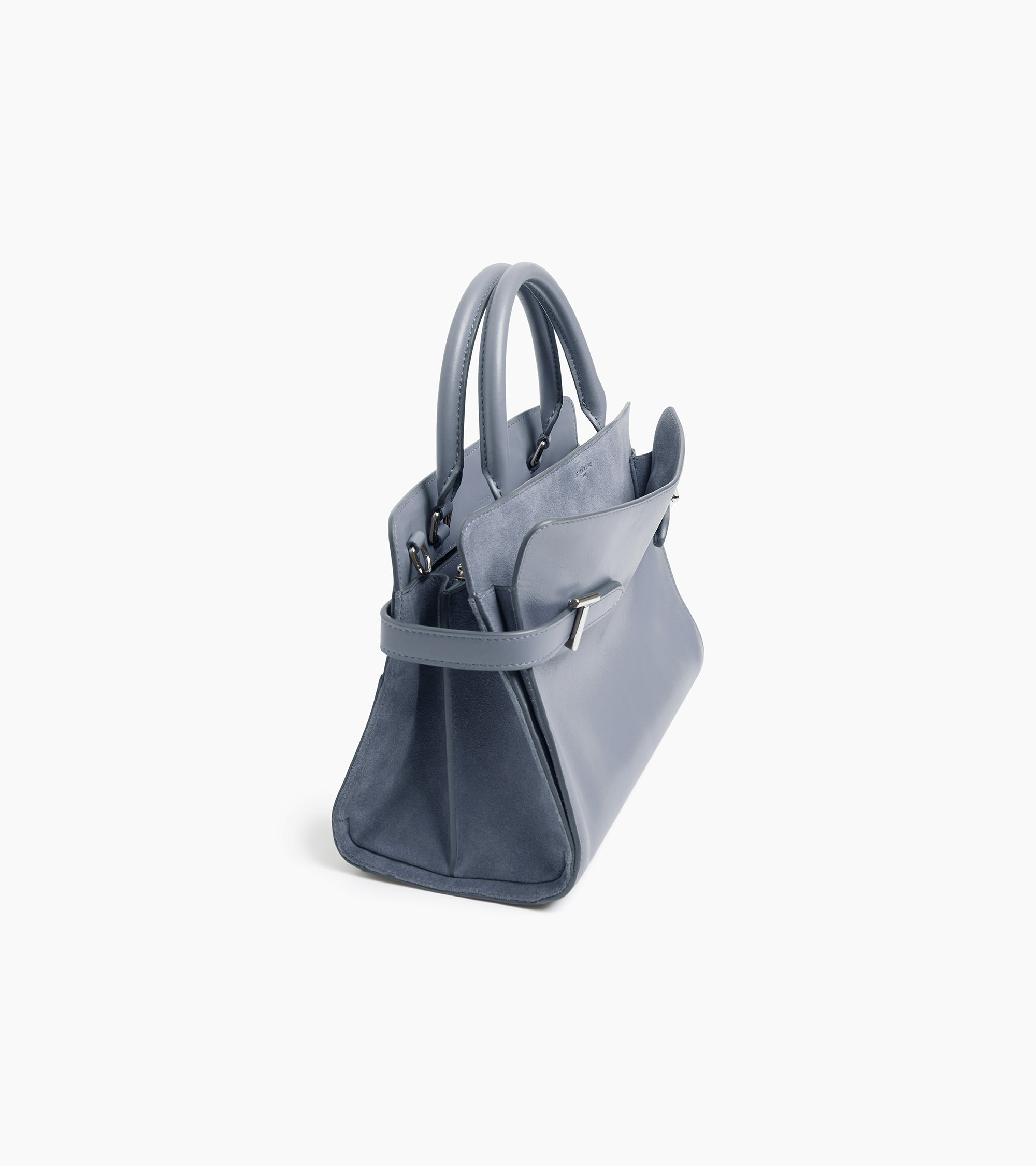 Emie medium handbag in smooth leather and nubuck