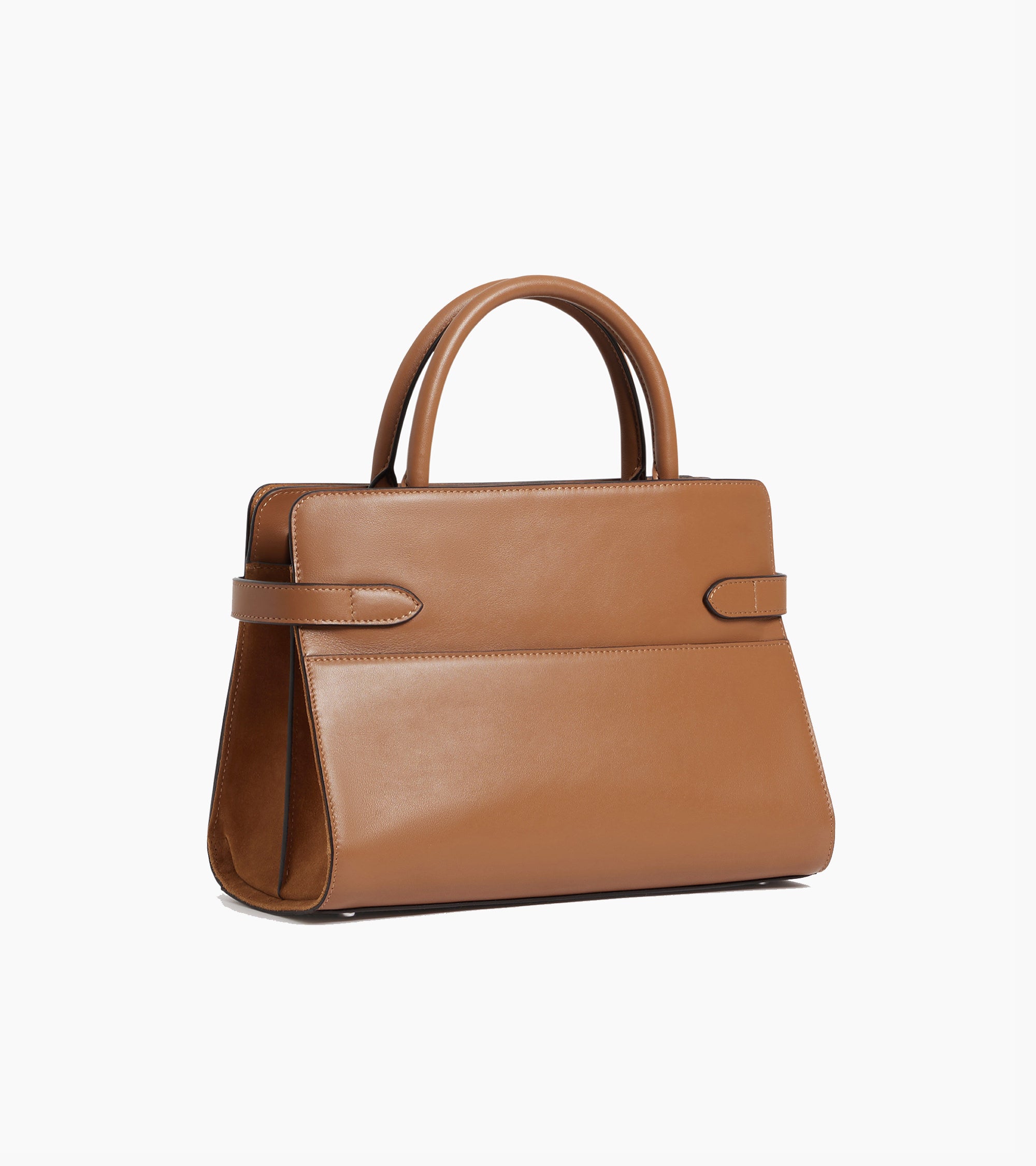 Emie medium handbag in smooth leather and nubuck