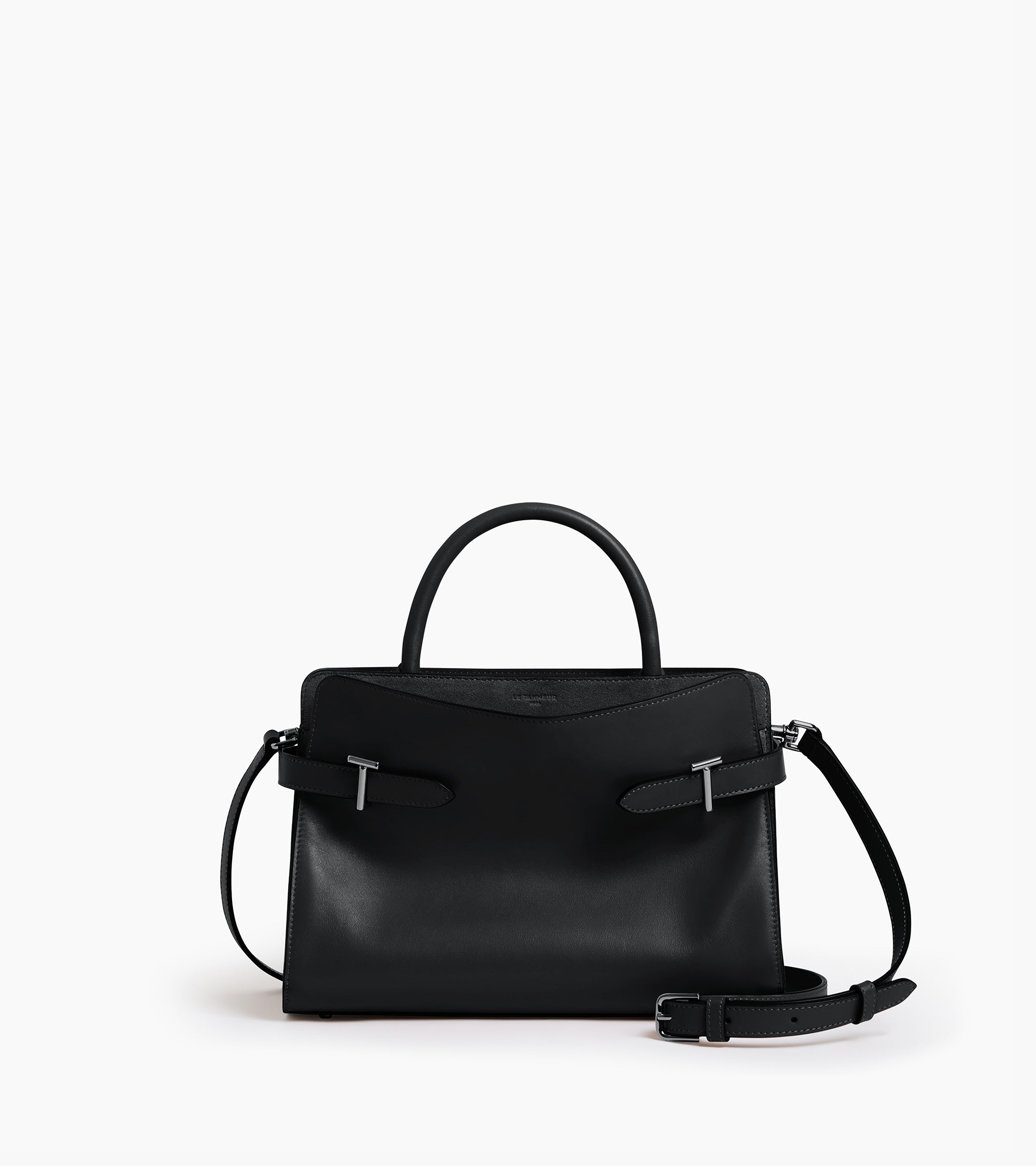 Emie medium handbag in smooth leather and nubuck