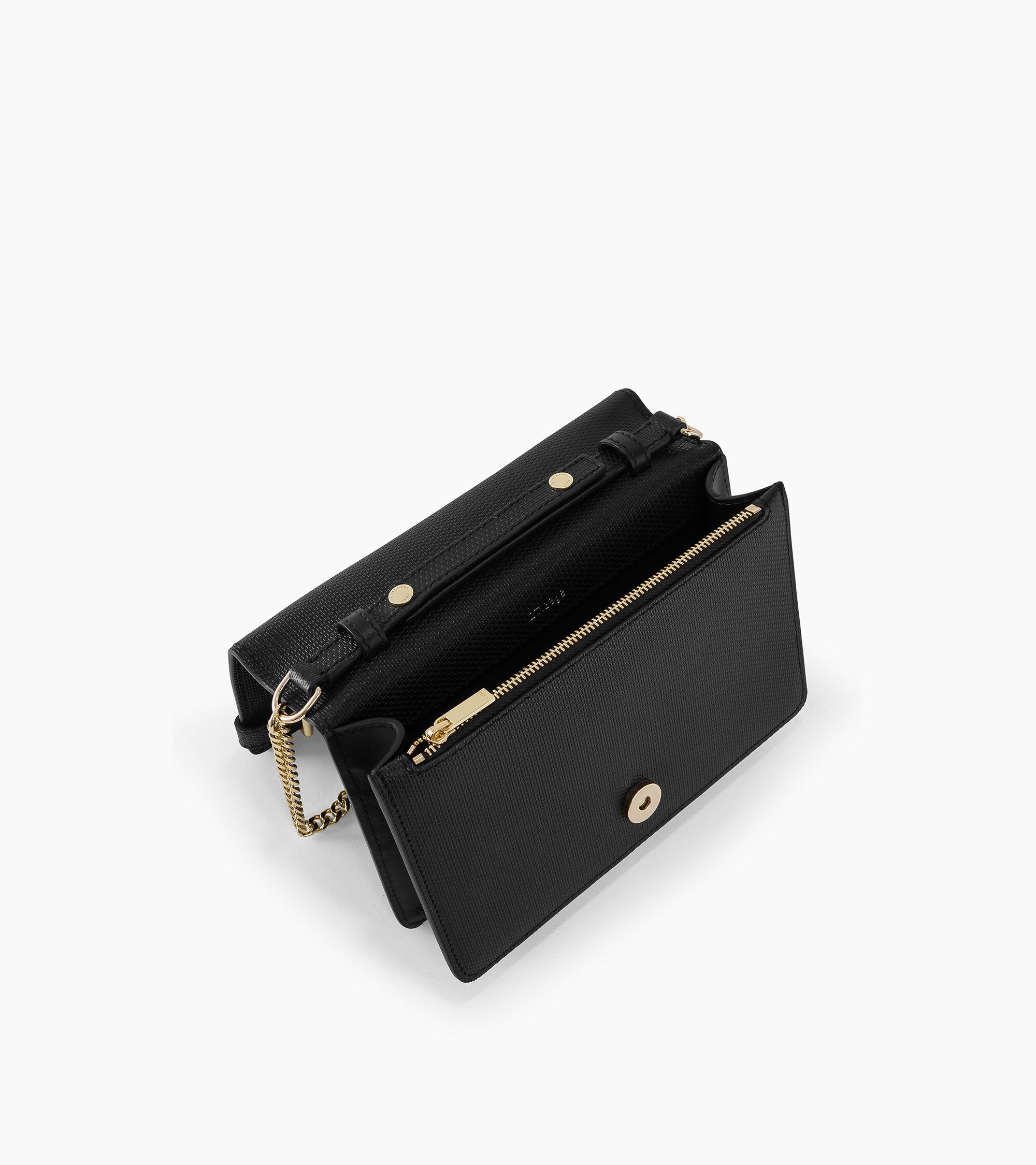 Emilie small bag with crossbody strap in signature T leather