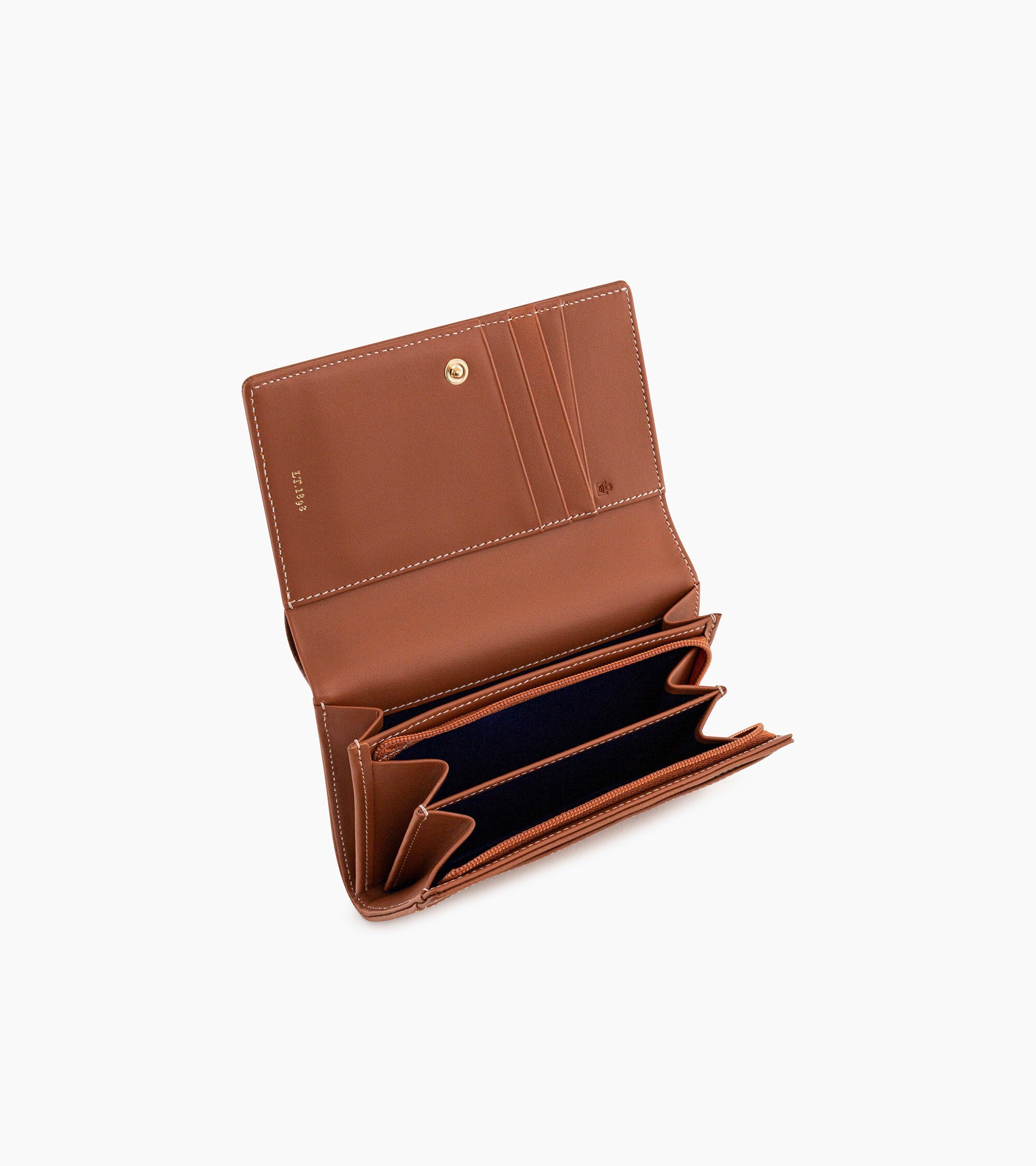 Emilie wallet in grained leather