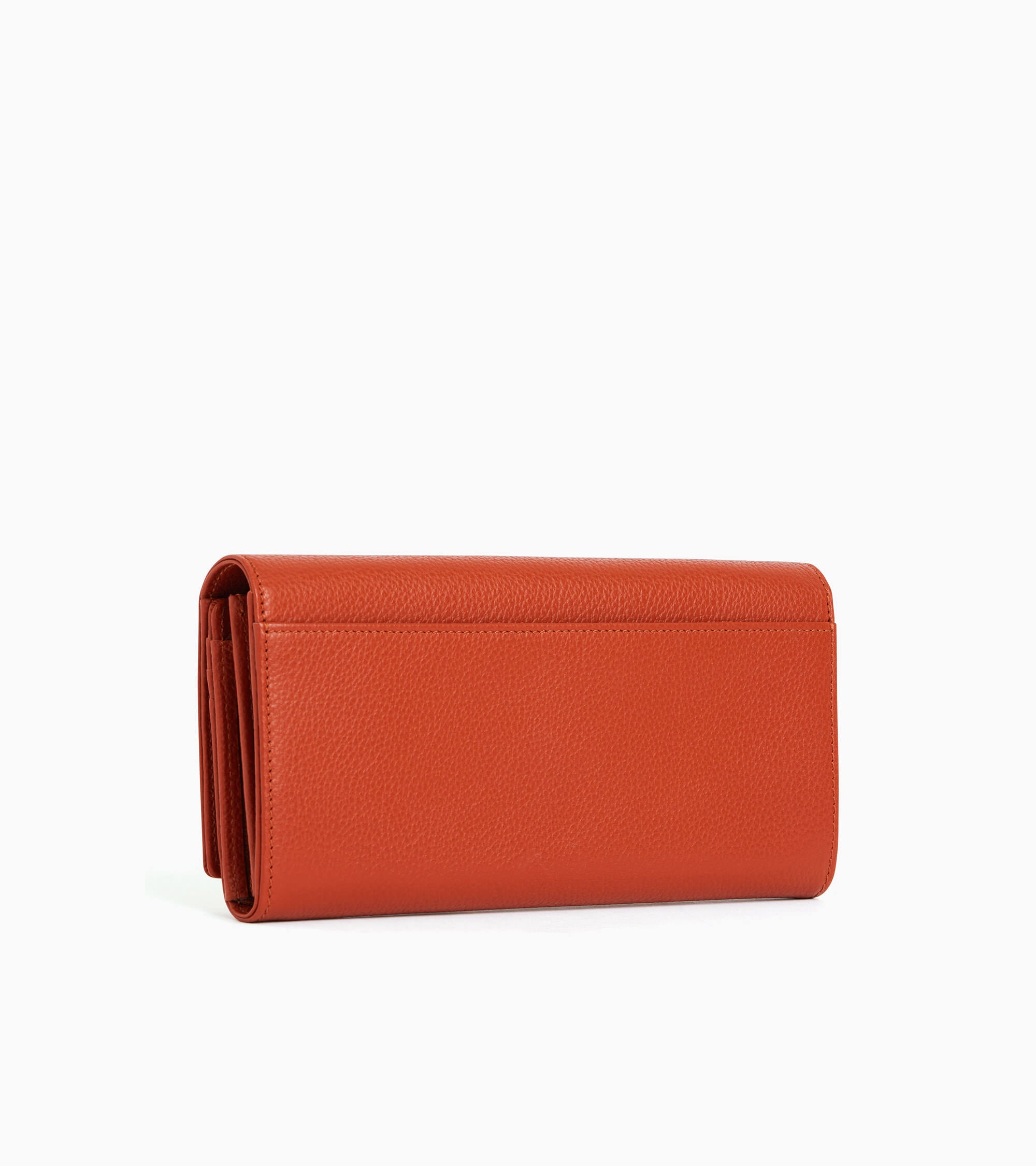 Emilie zippered companion in grain leather