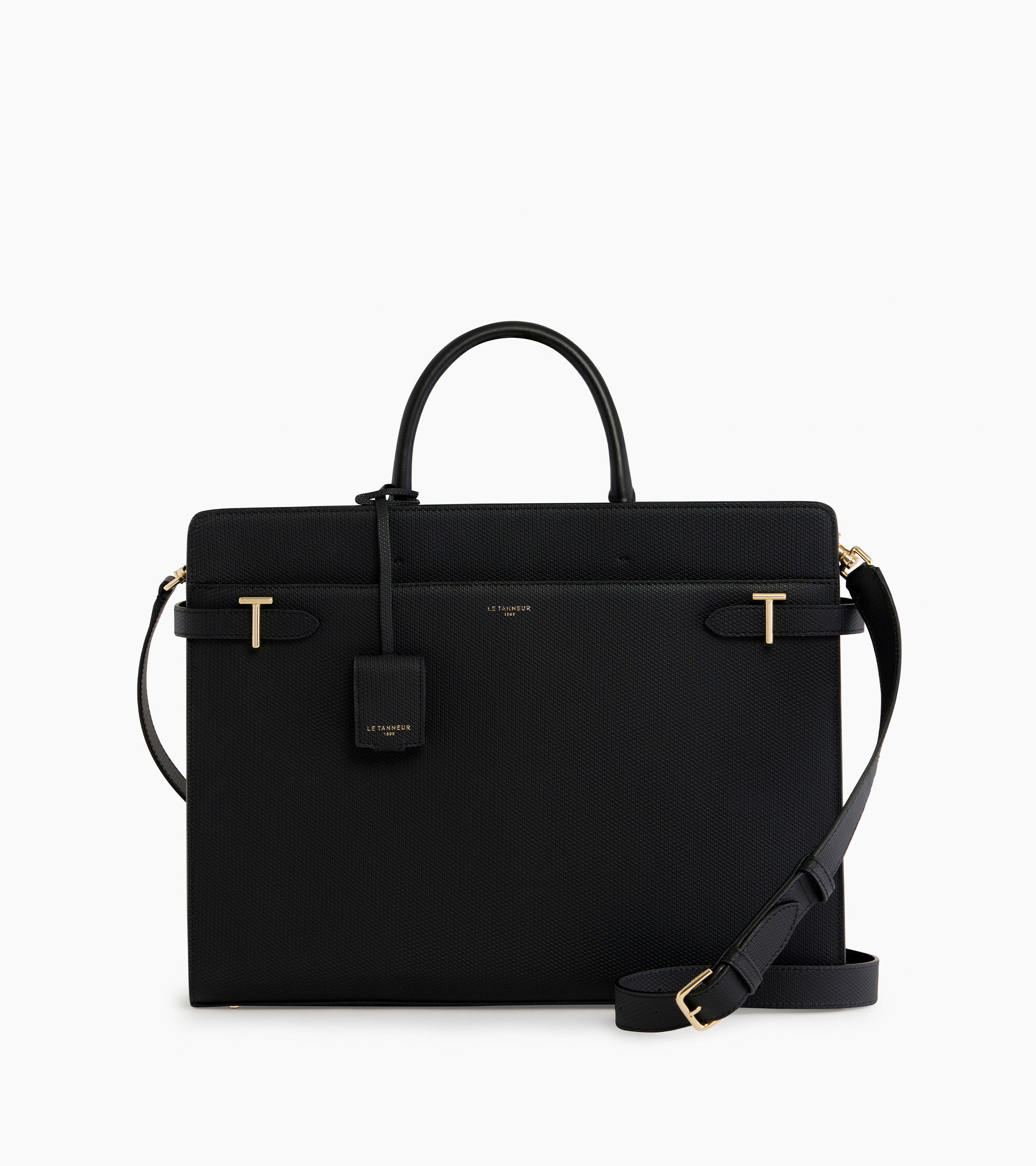 Emilie 15" briefcase in leather