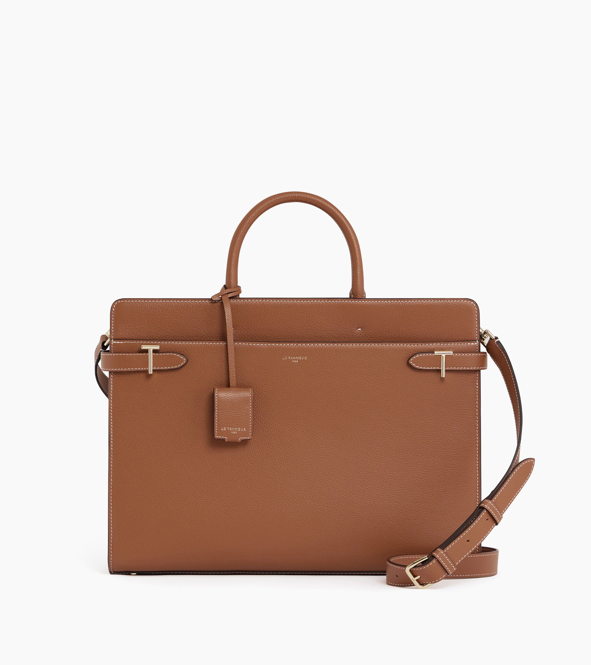 Emilie briefcase in grained leather