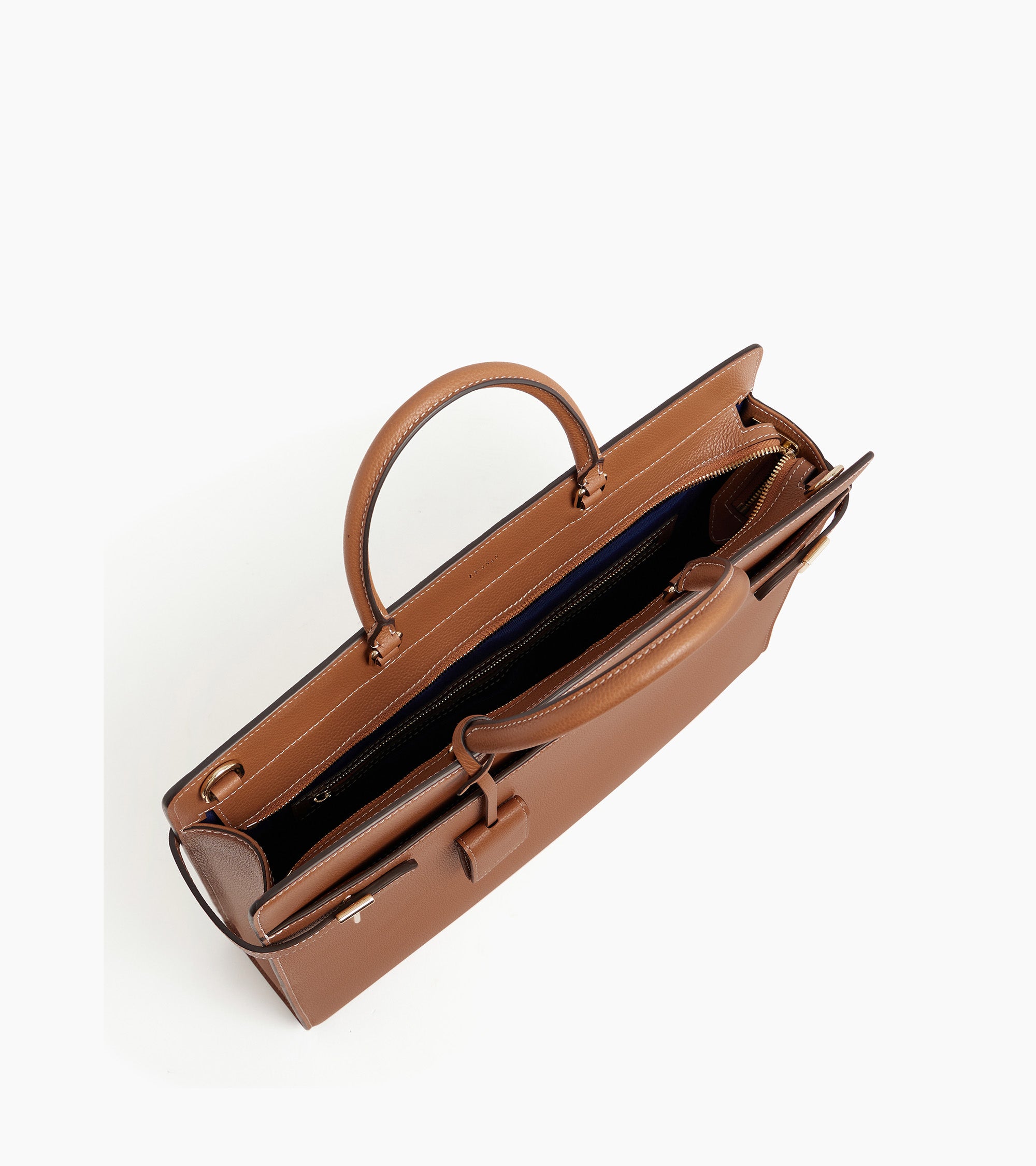 Emilie briefcase in grained leather