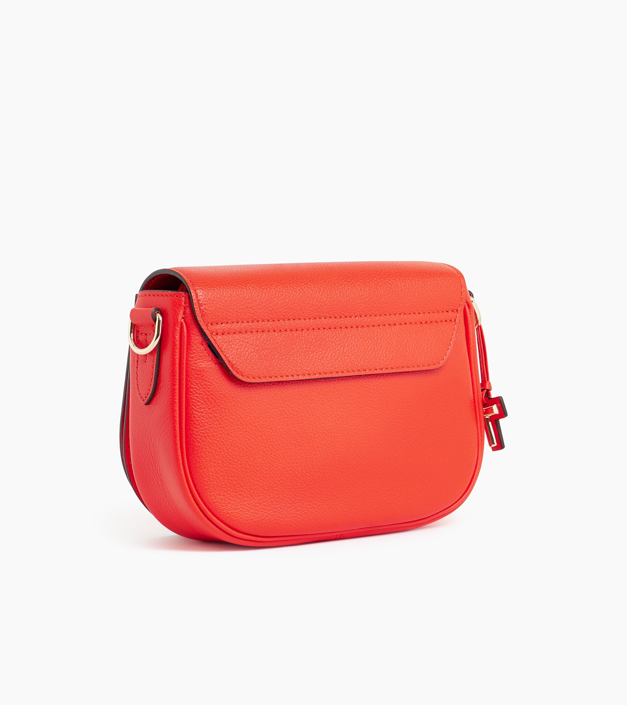 Gisèle medium-sized bag with crossbody strap in grained leather